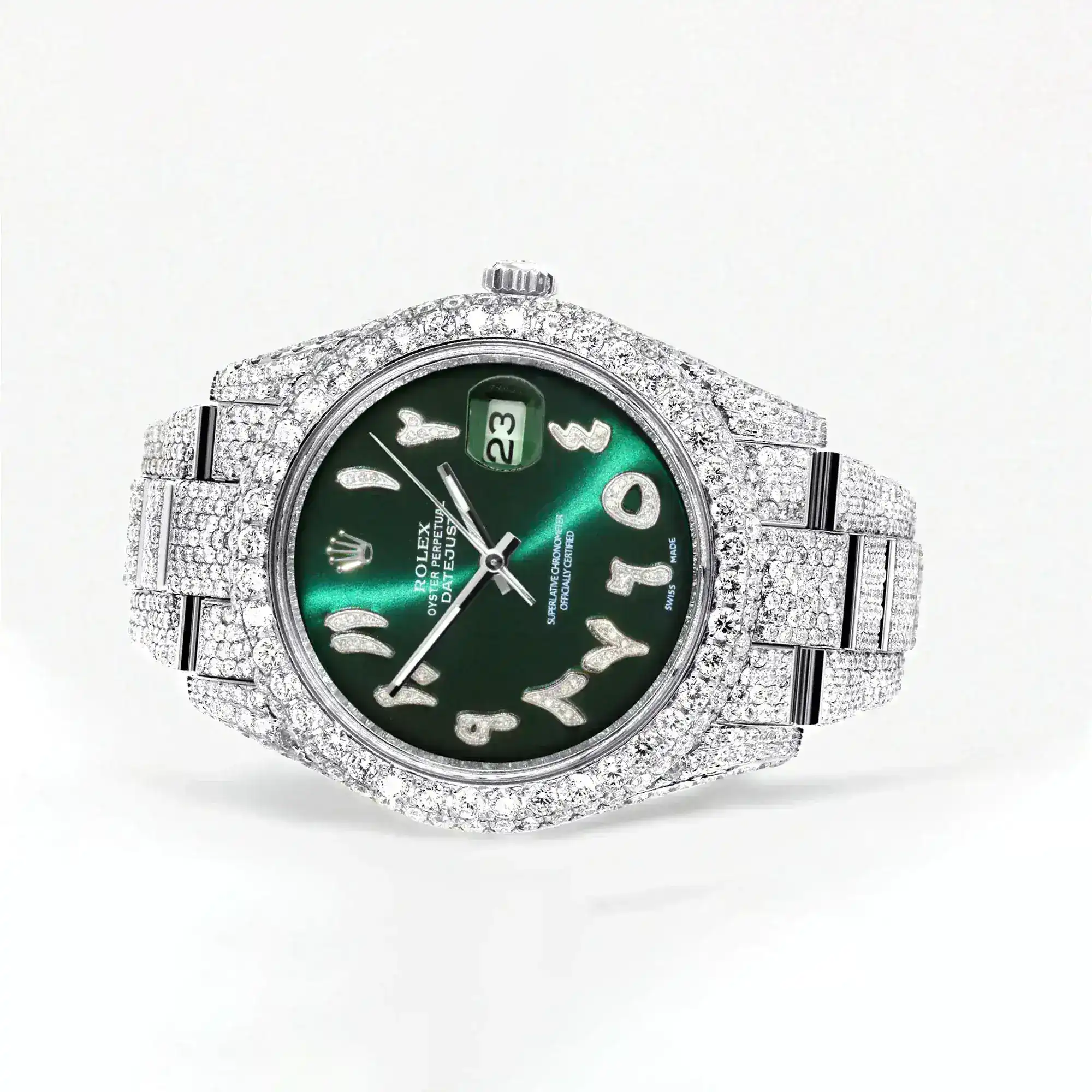 Fake Diamond Watch Iced Out Rolex Replica b251