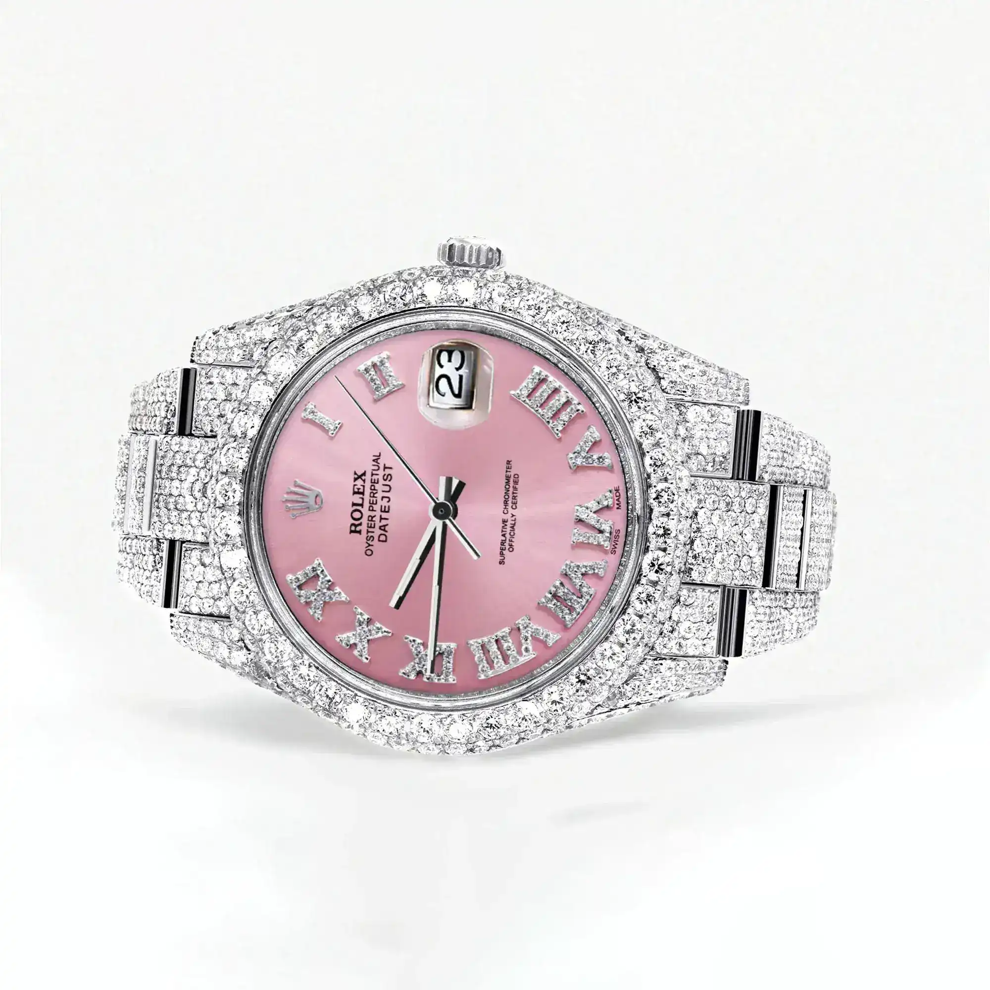 Fake Diamond Watch Iced Out Rolex Replica b263