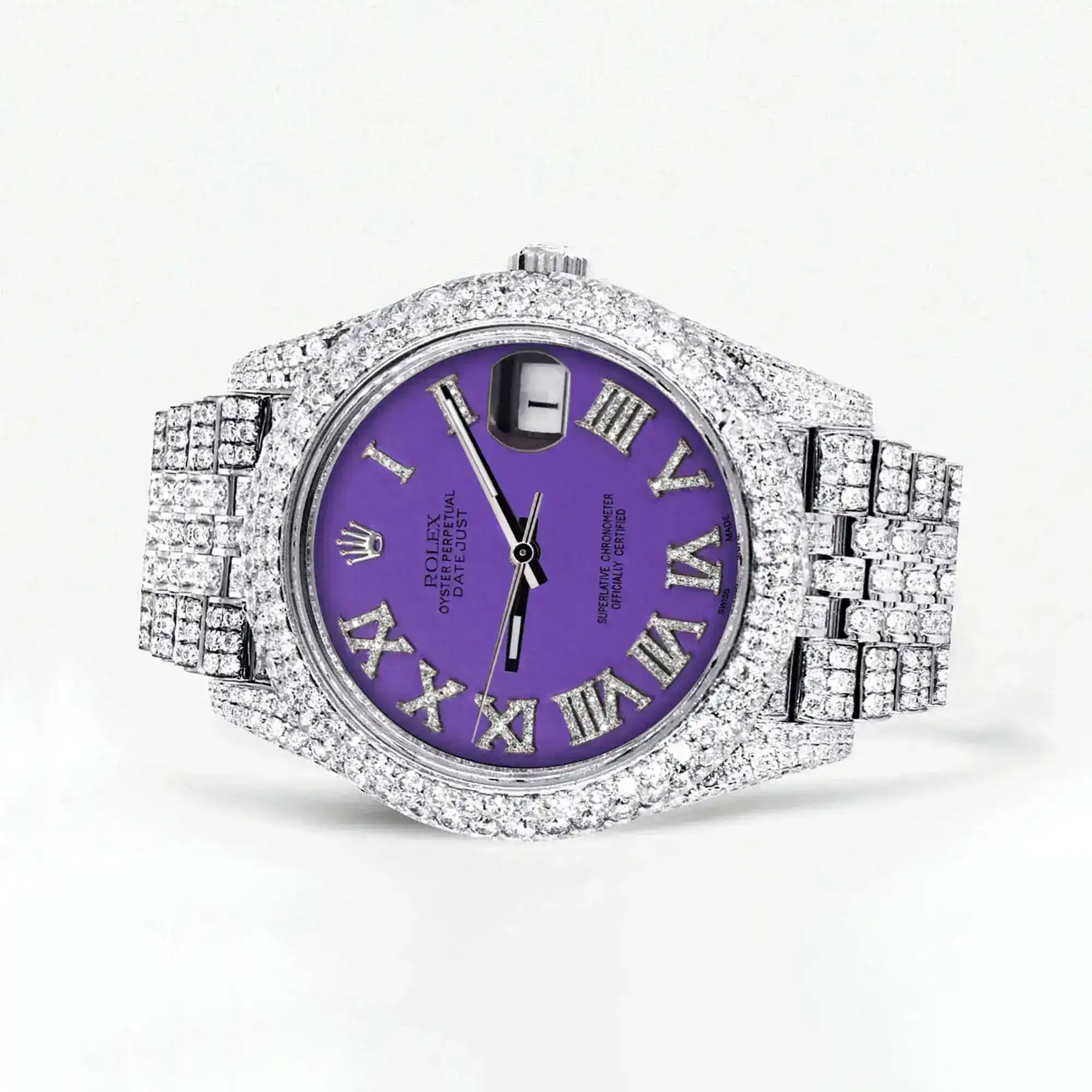 Fake Diamond Watch Iced Out Rolex Replica b265