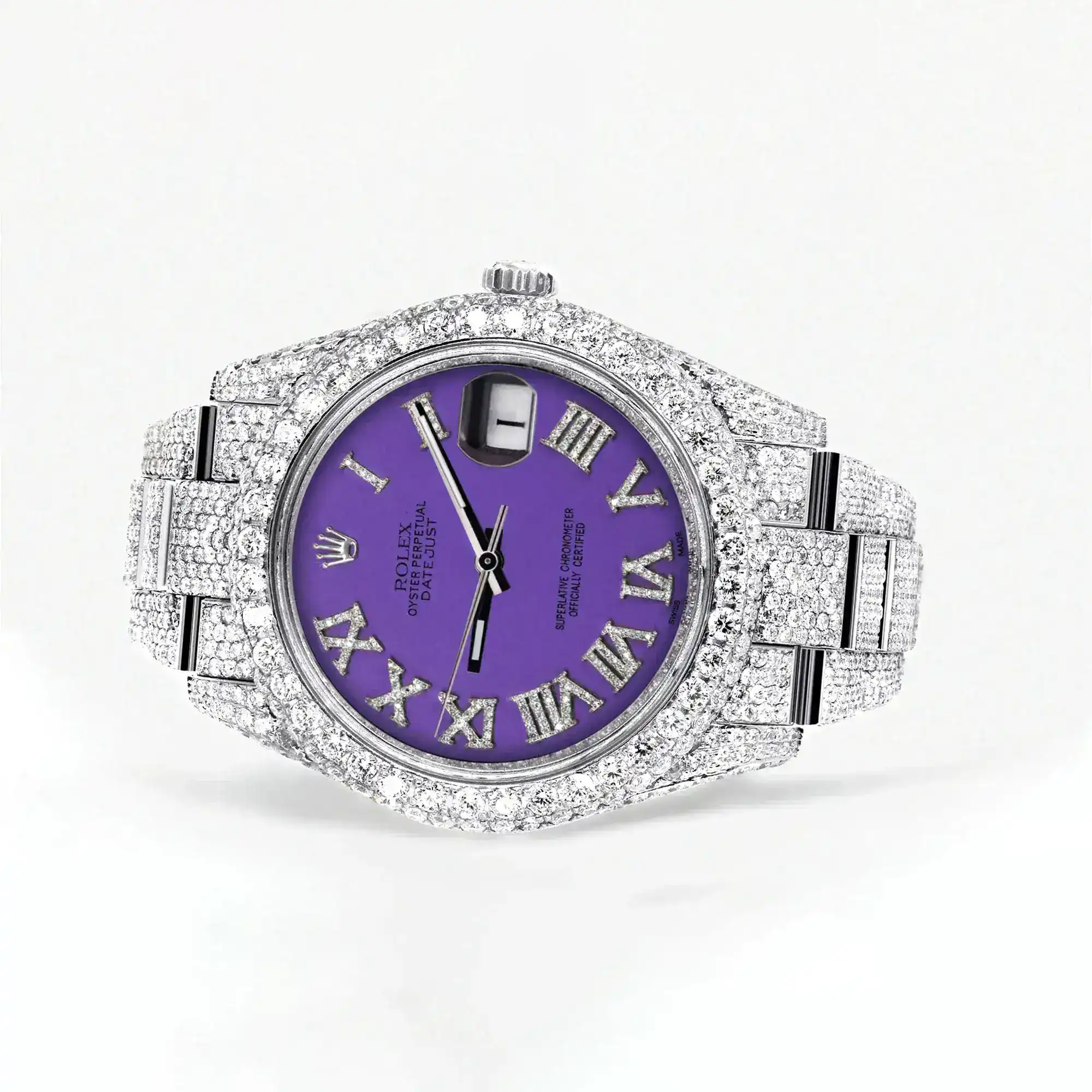 Fake Diamond Watch Iced Out Rolex Replica b266