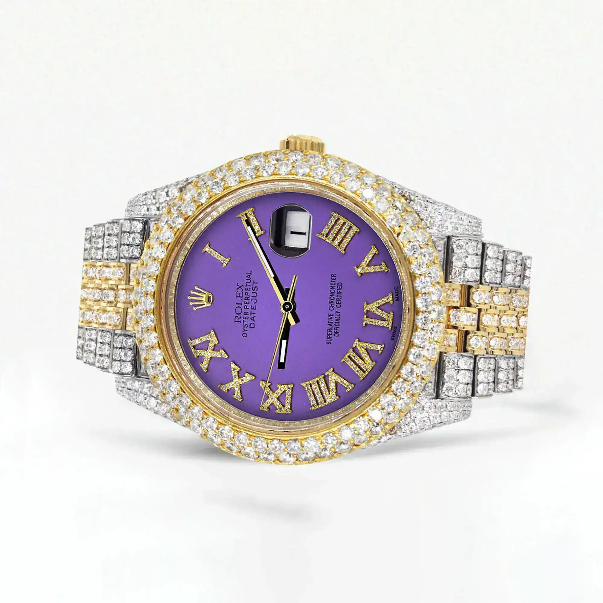 Fake Diamond Watch Iced Out Rolex Replica b267