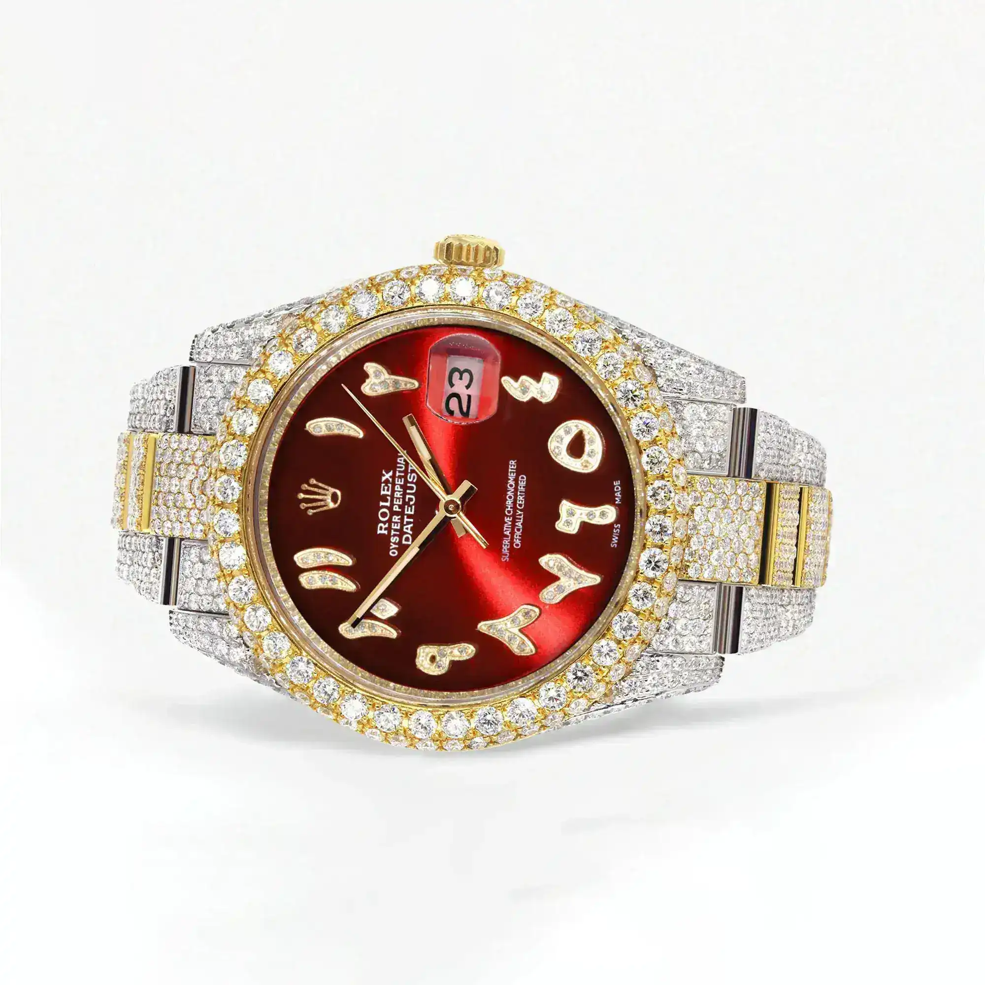 Fake Diamond Watch Iced Out Rolex Replica b272