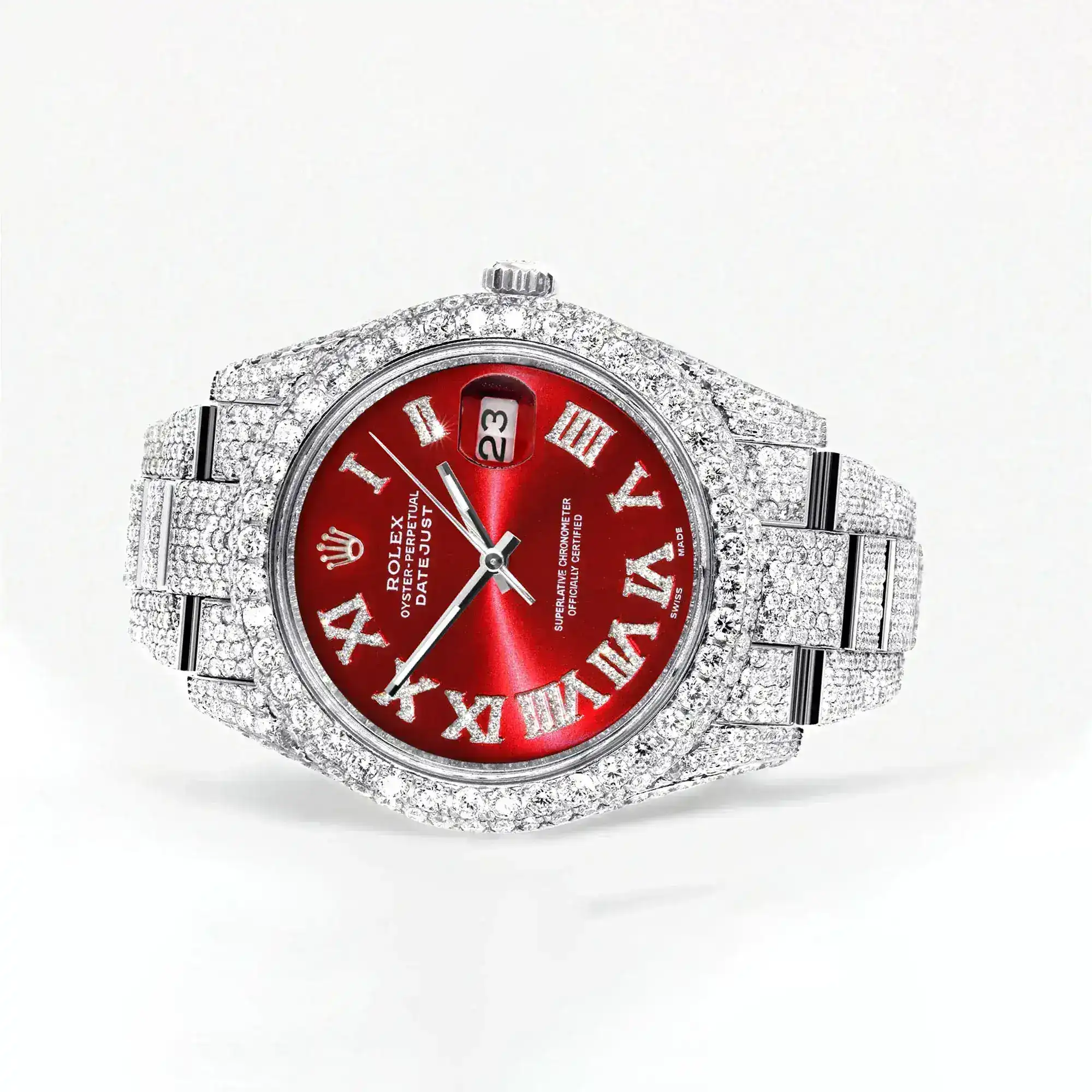 Fake Diamond Watch Iced Out Rolex Replica b277