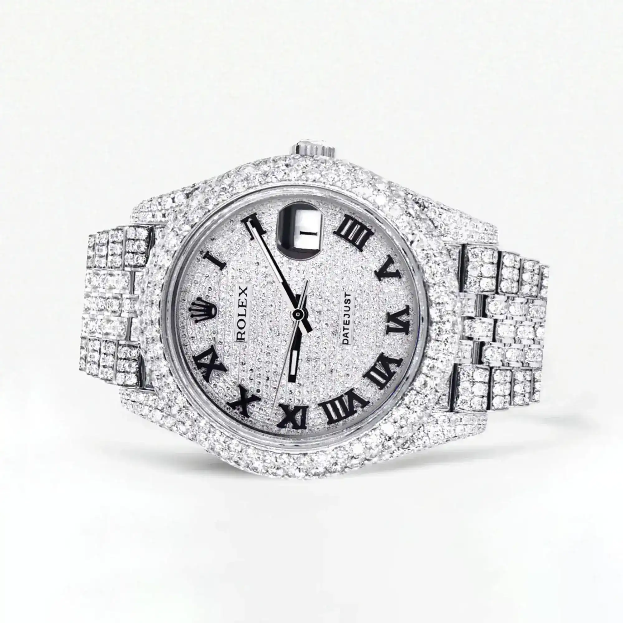 Fake Diamond Watch Iced Out Rolex Replica b278