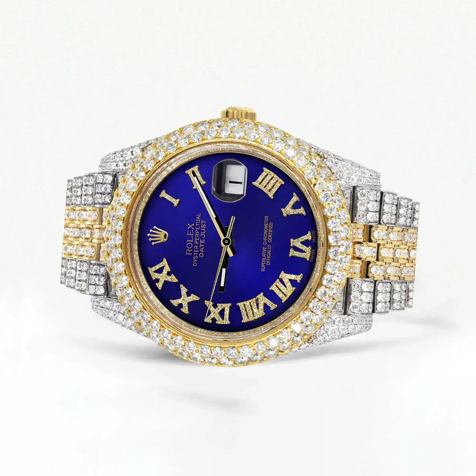 Fake Diamond Watch Iced Out Rolex Replica b280