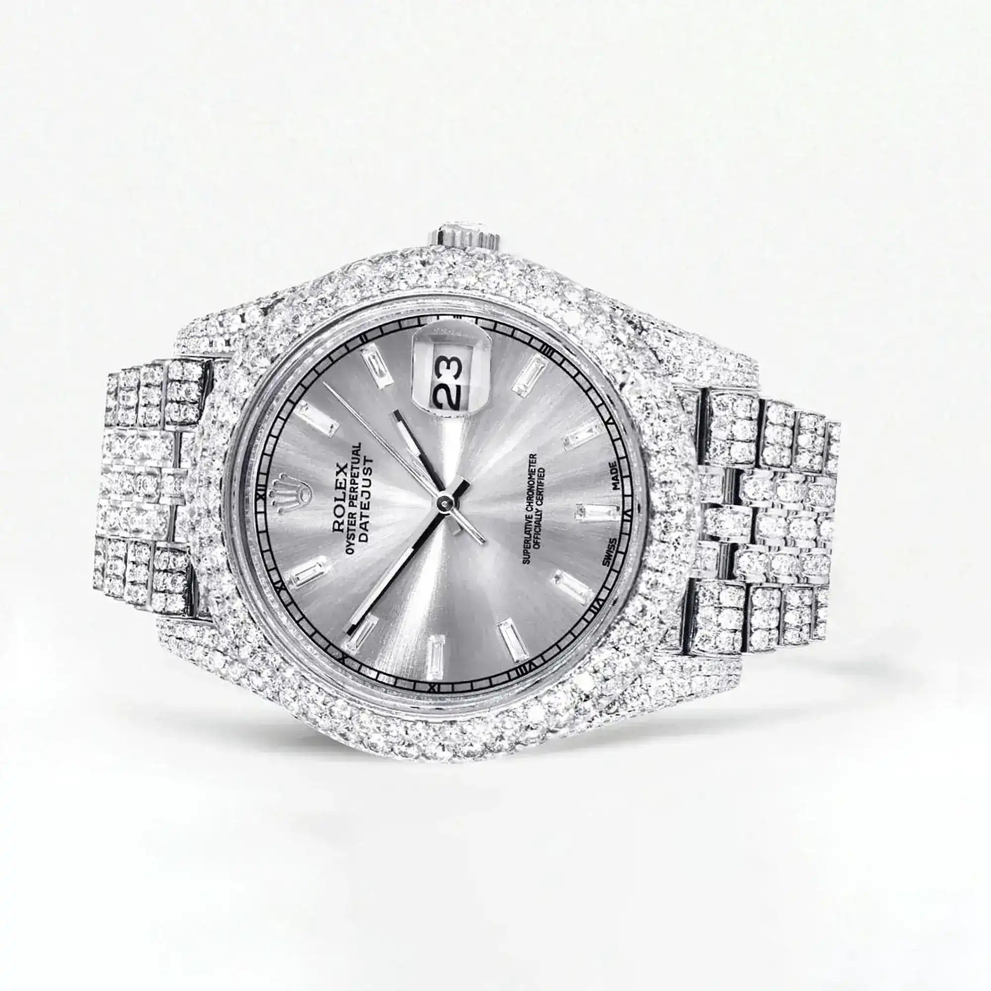 Fake Diamond Watch Iced Out Rolex Replica b283