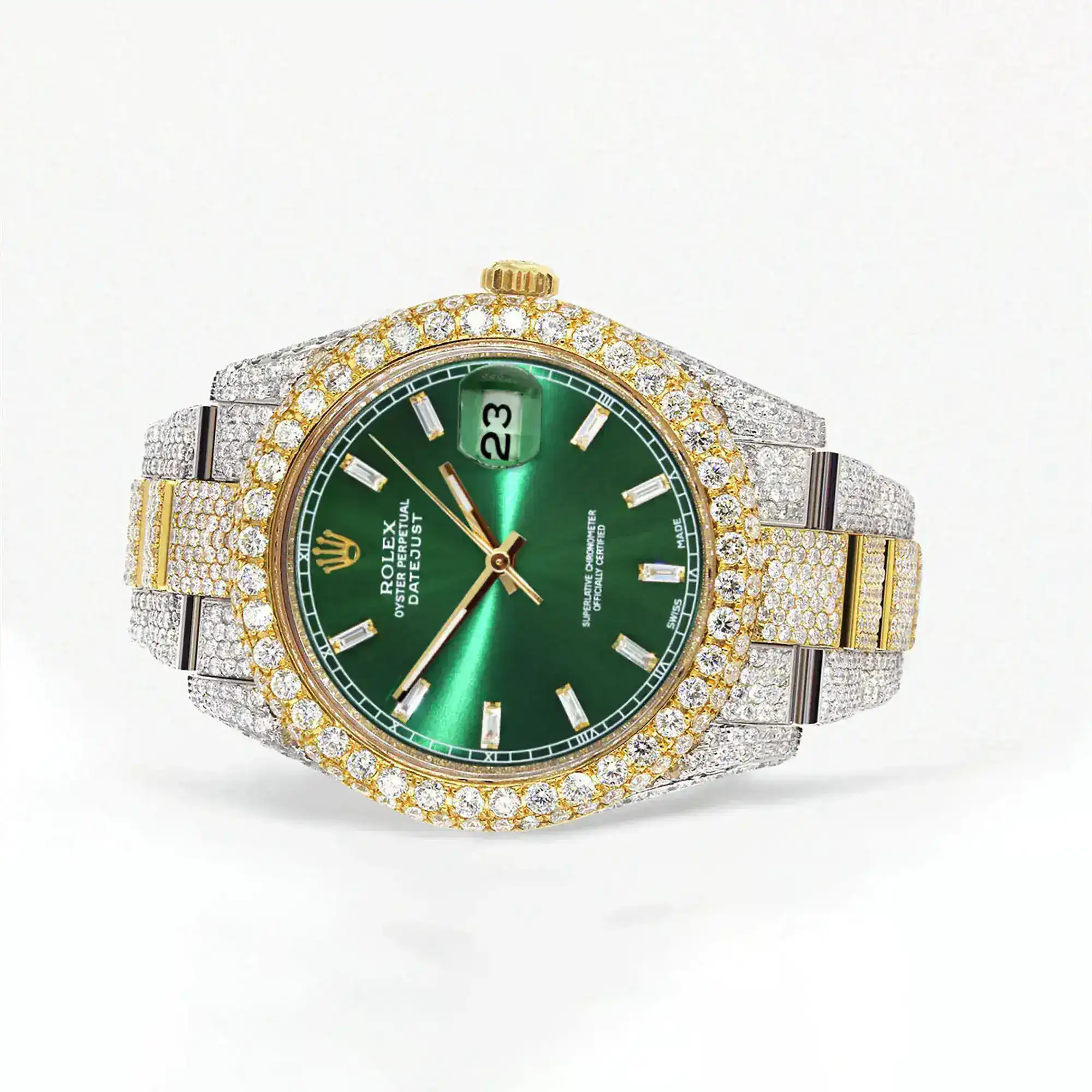 Fake Diamond Watch Iced Out Rolex Replica b292