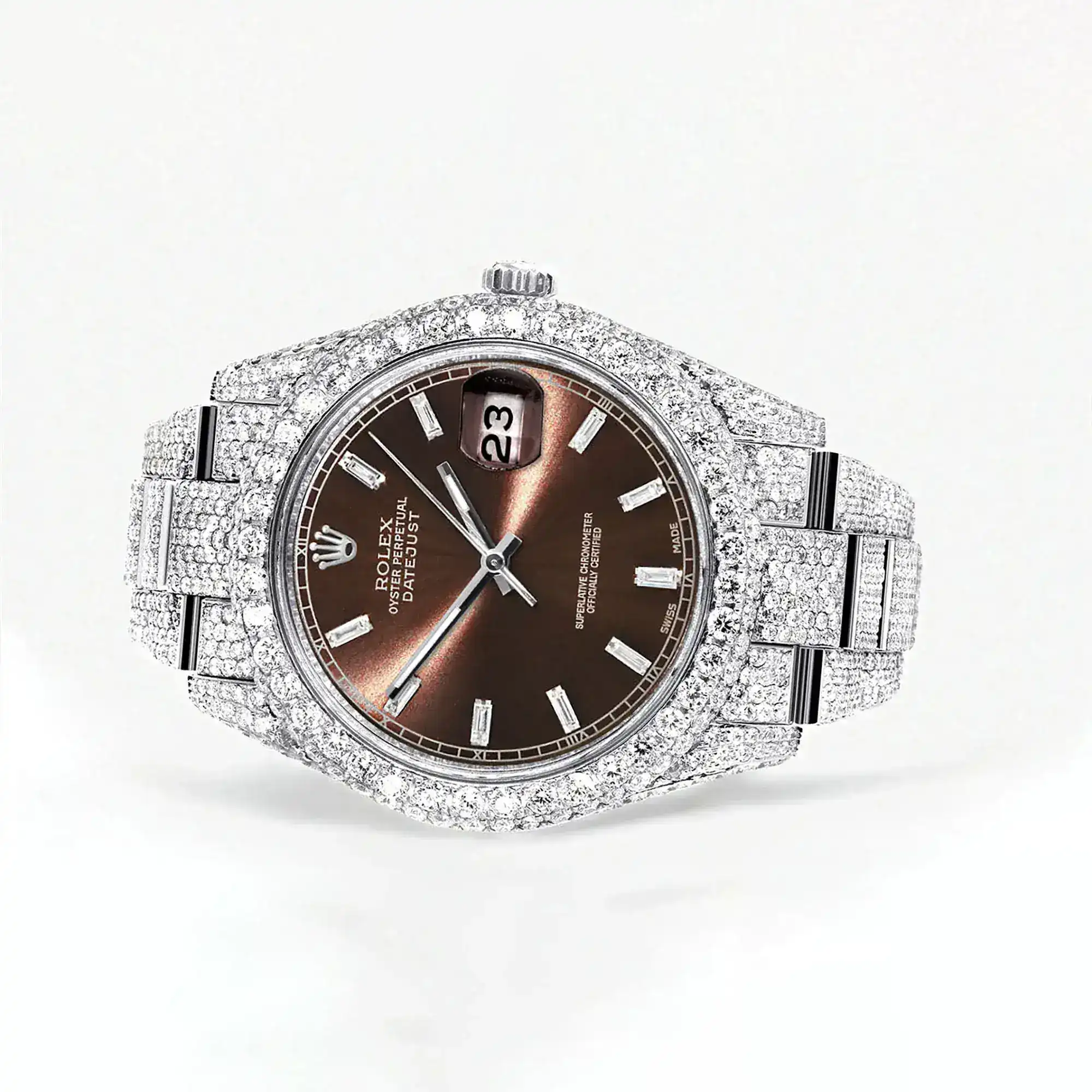 Fake Diamond Watch Iced Out Rolex Replica b293