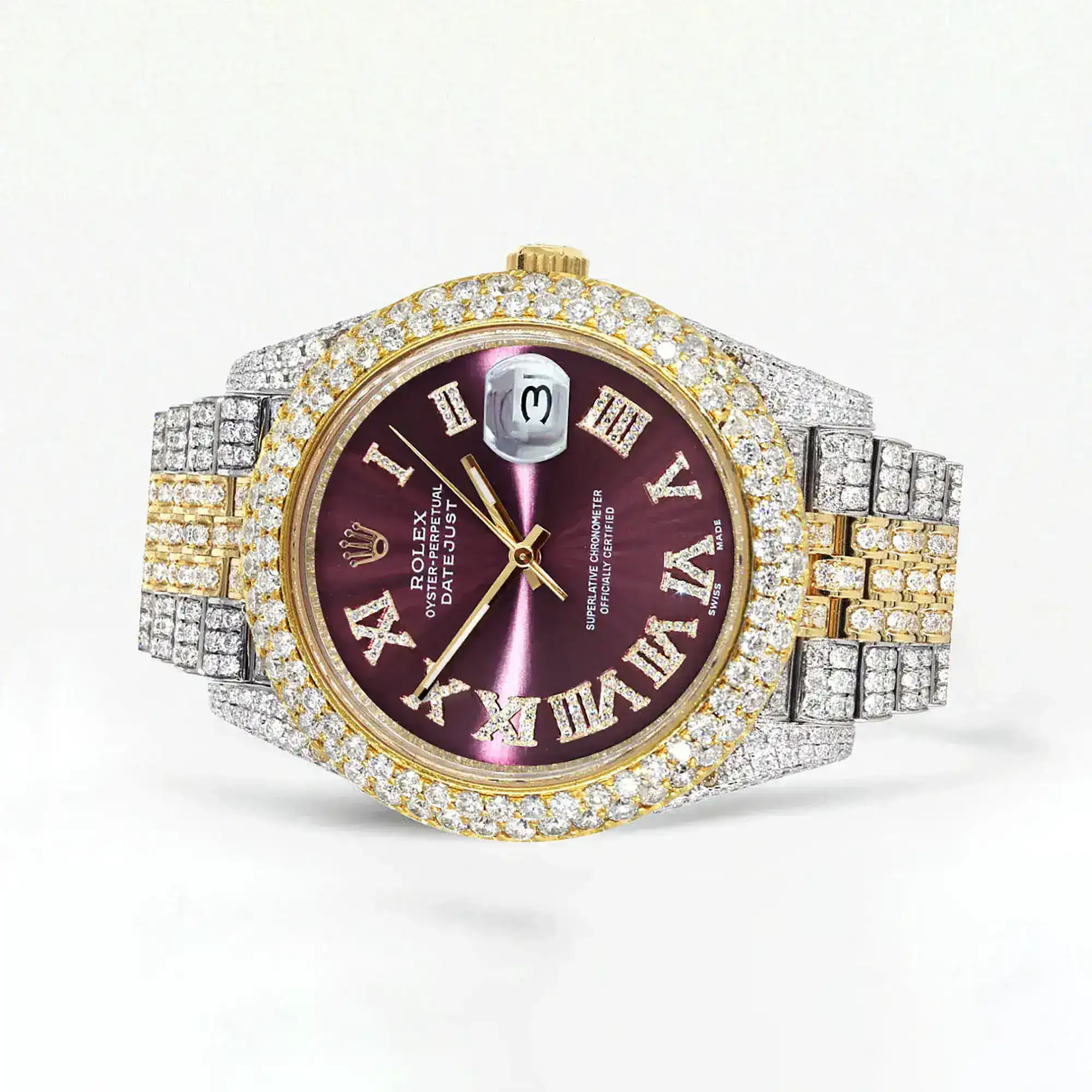 Fake Diamond Watch Iced Out Rolex Replica b299