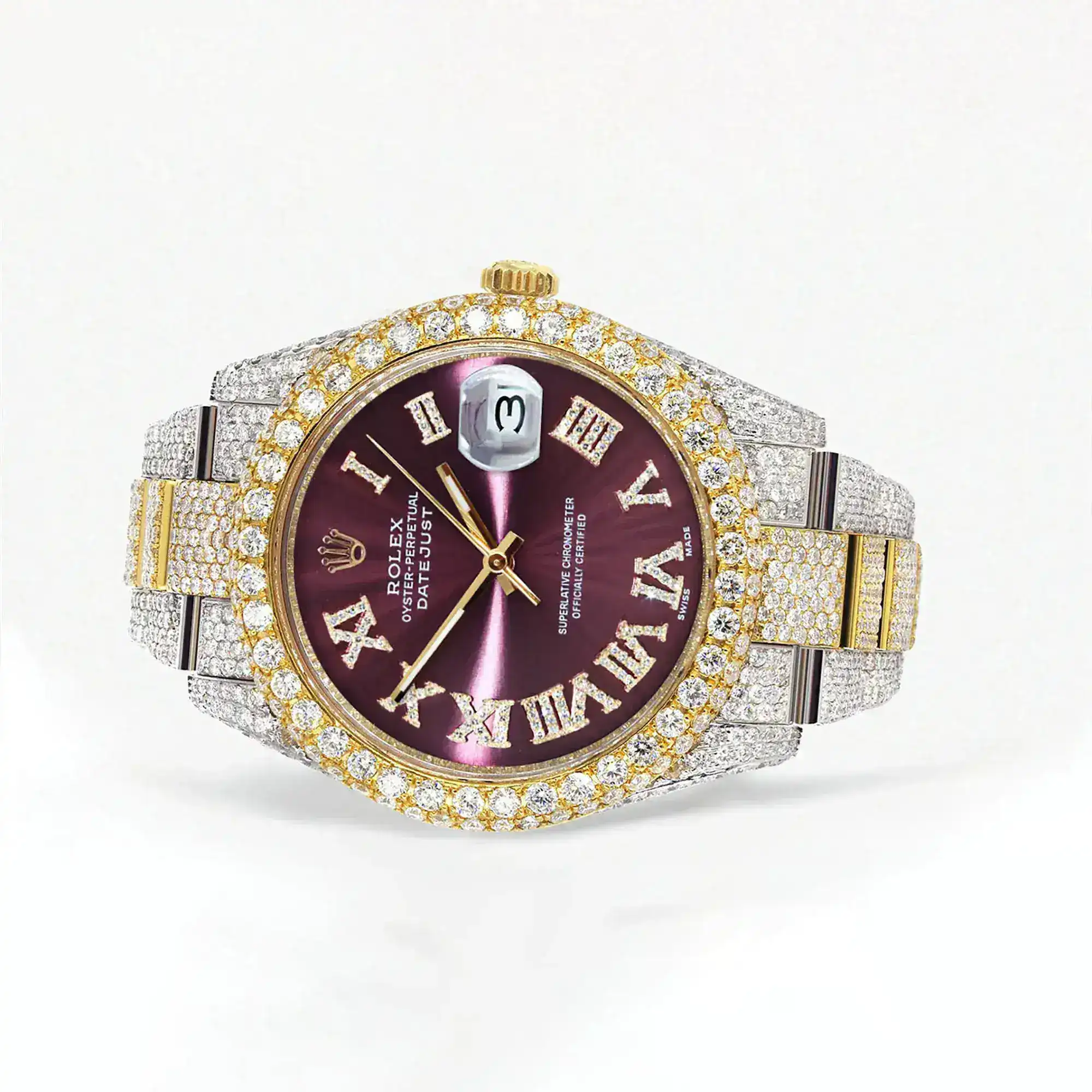 Fake Diamond Watch Iced Out Rolex Replica b301