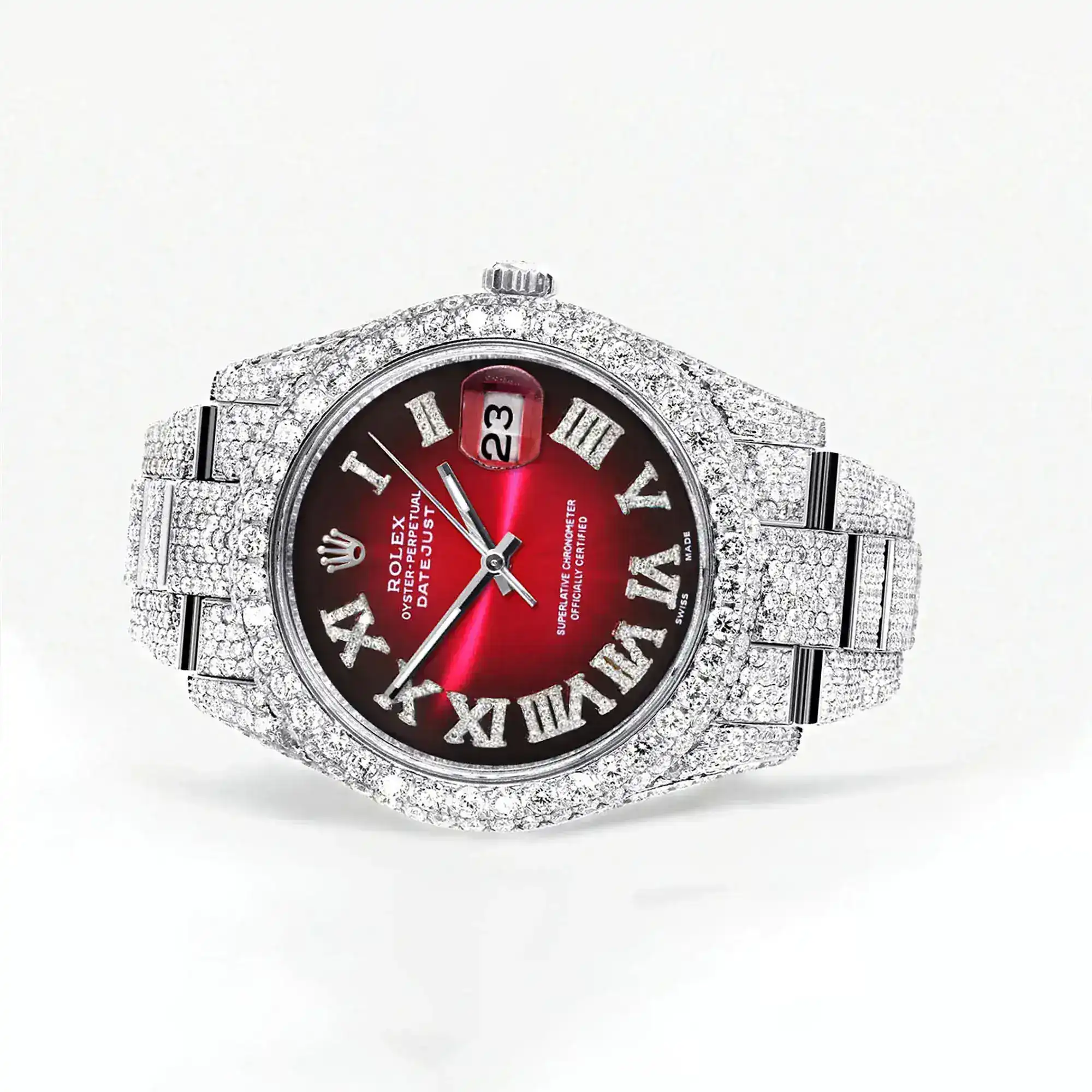 Fake Diamond Watch Iced Out Rolex Replica b303