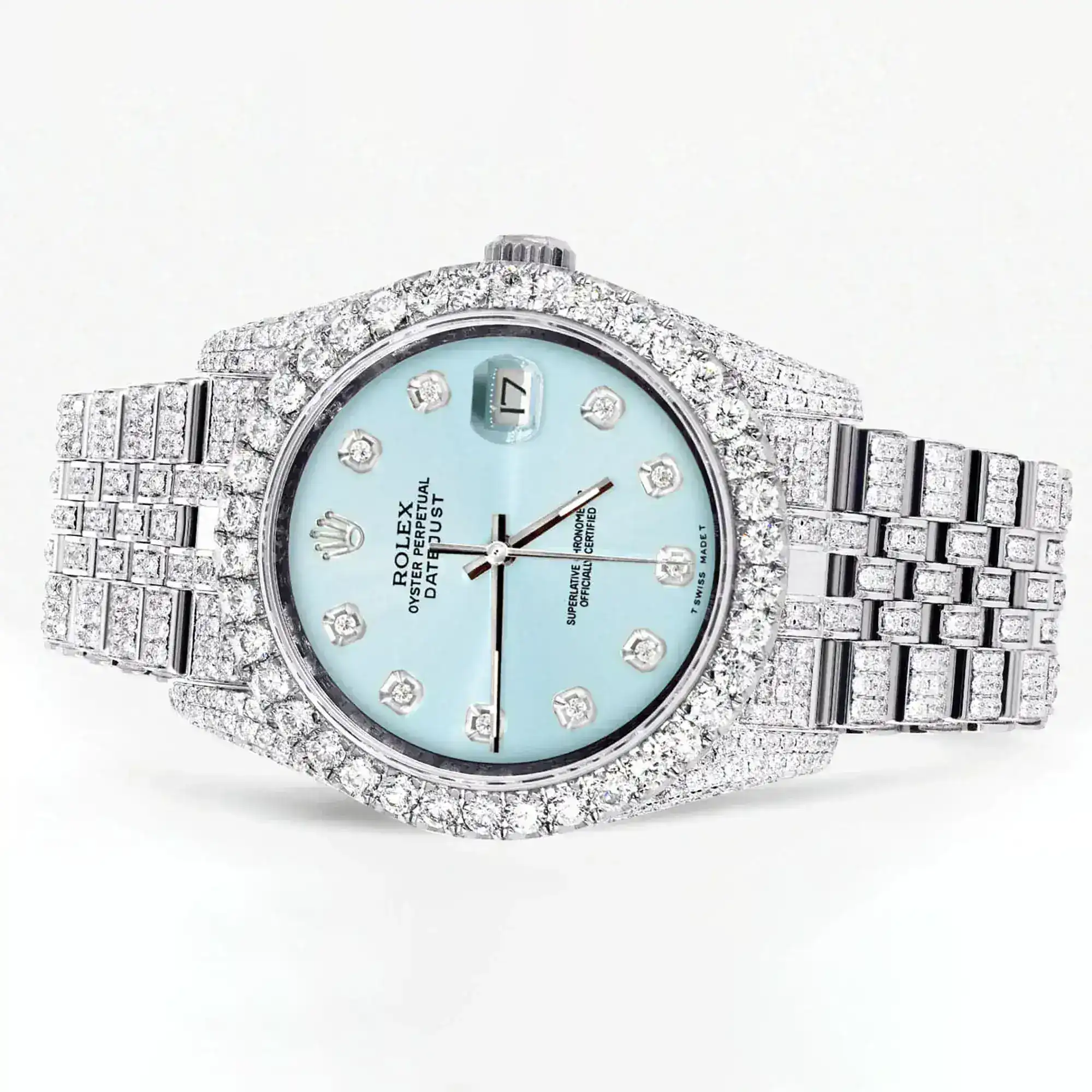 Fake Diamond Watch Iced Out Rolex Replica b305