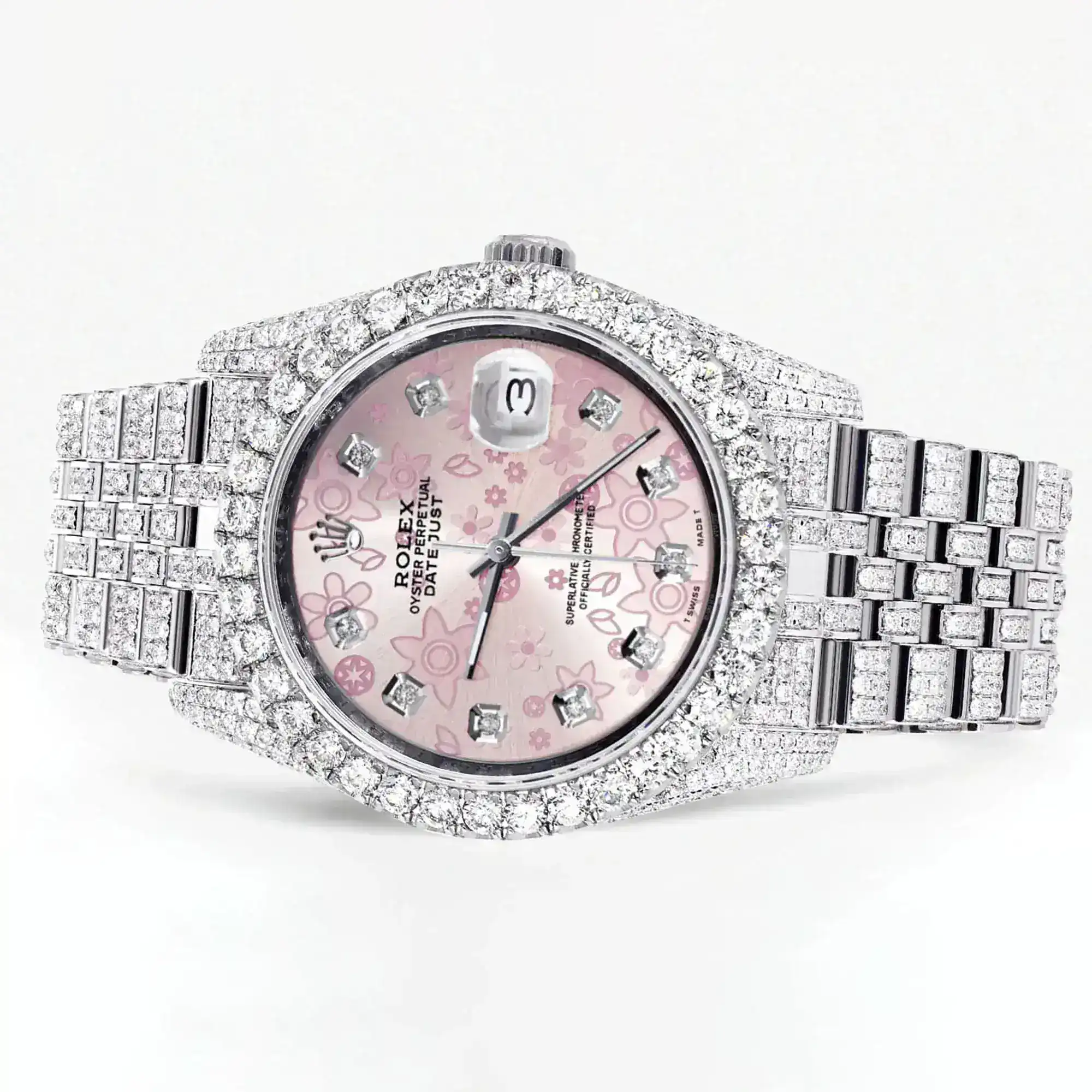 Fake Diamond Watch Iced Out Rolex Replica b310