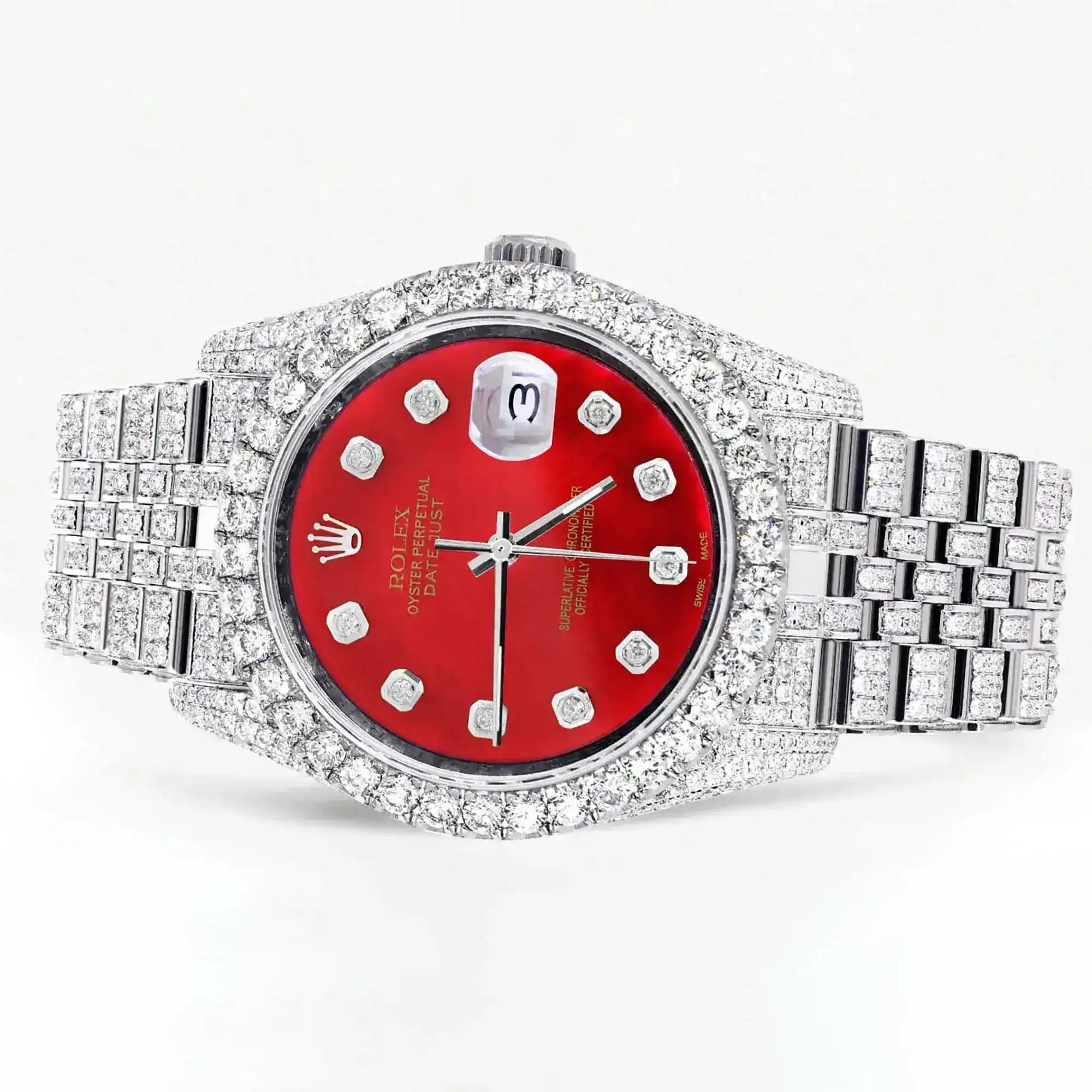 Fake Diamond Watch Iced Out Rolex Replica b319