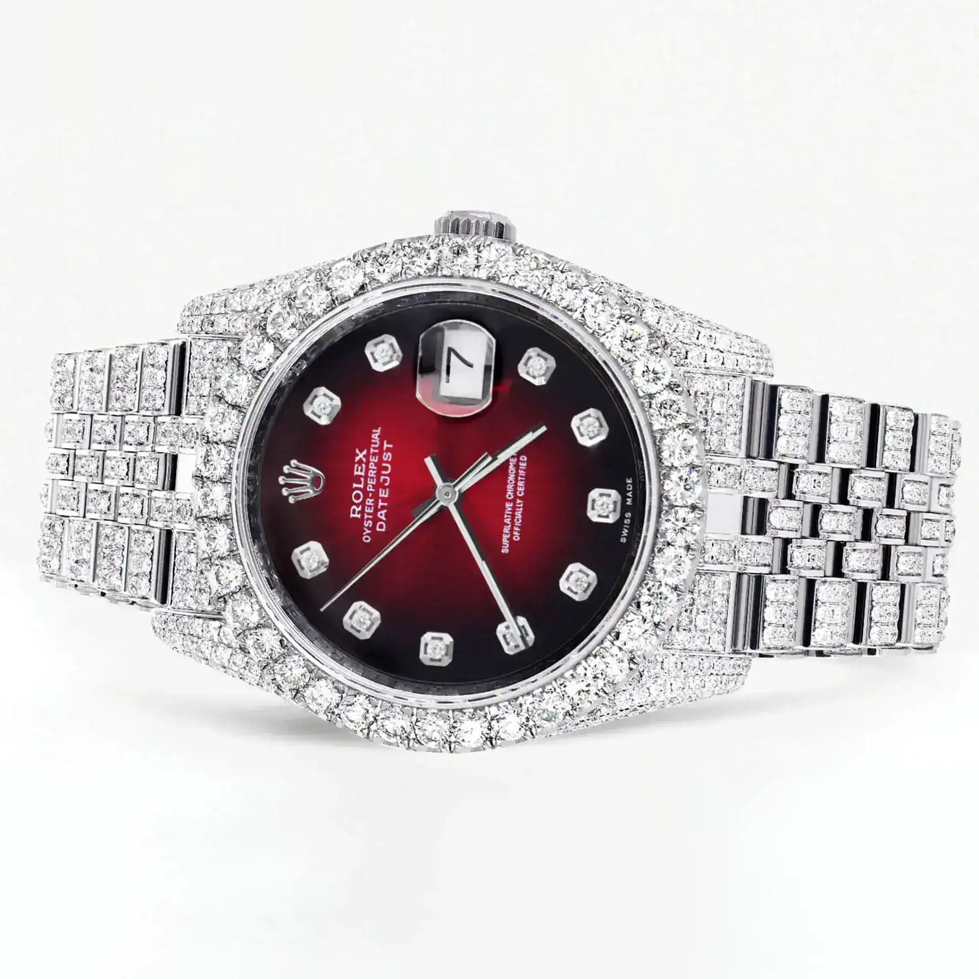 Fake Diamond Watch Iced Out Rolex Replica b320