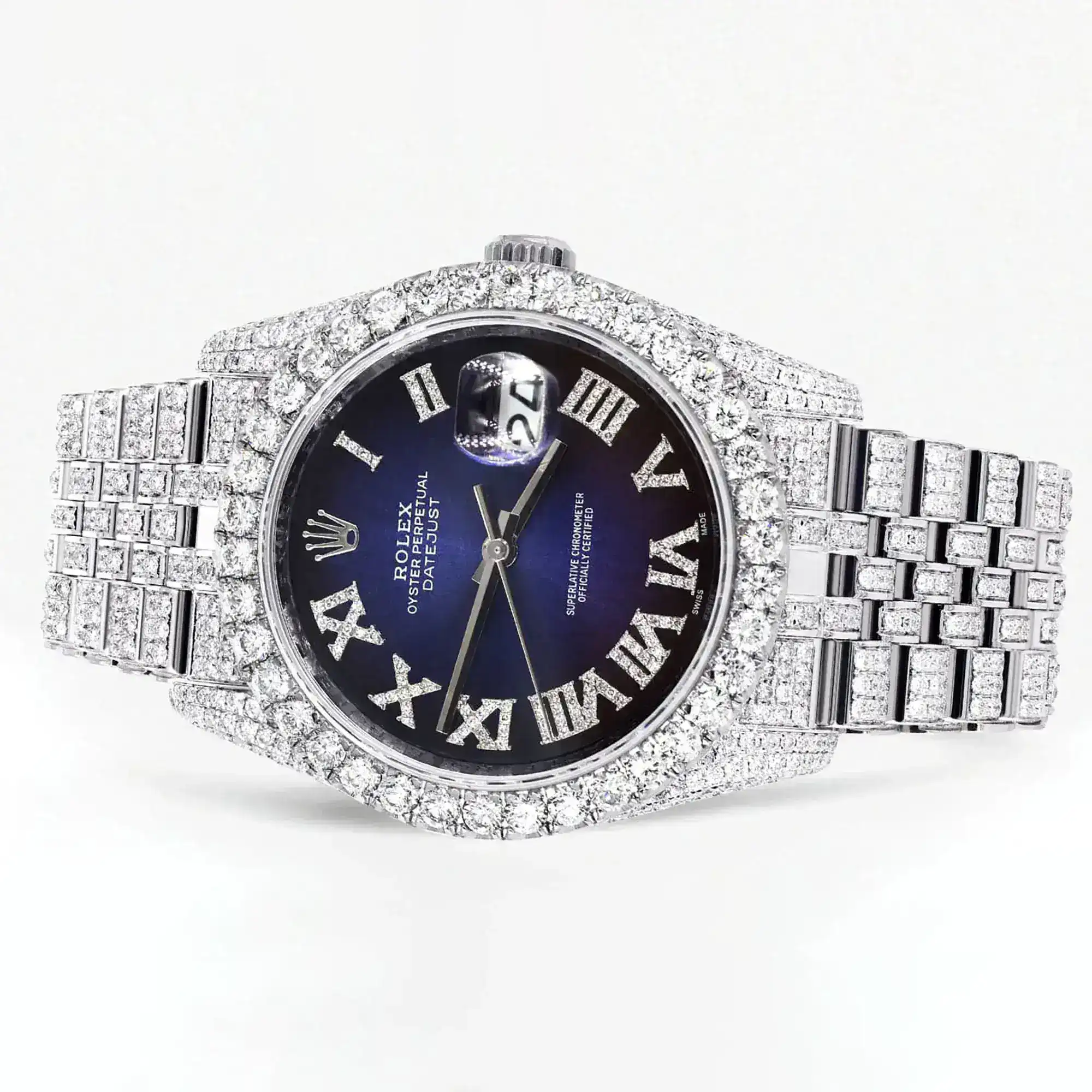 Fake Diamond Watch Iced Out Rolex Replica b325