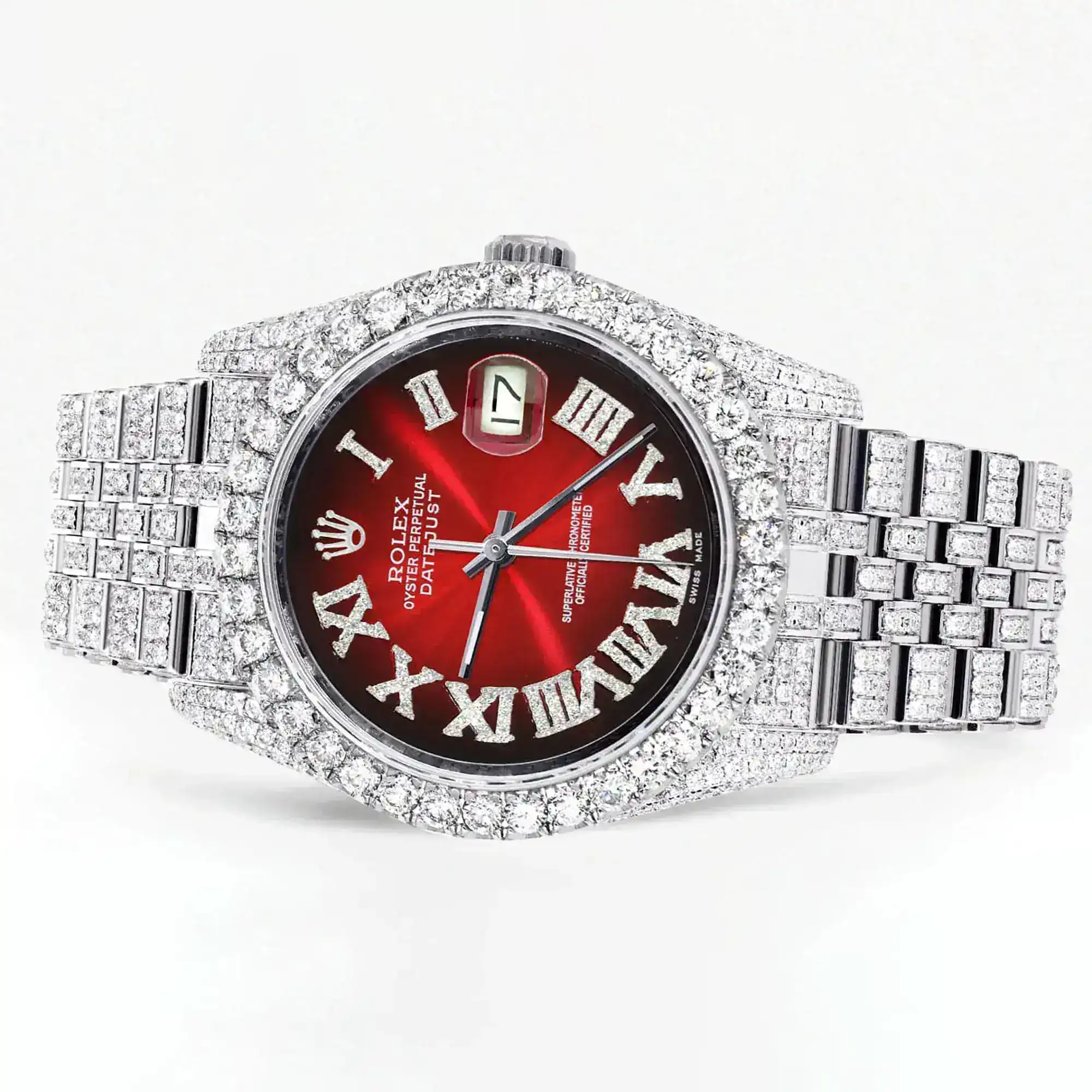 Fake Diamond Watch Iced Out Rolex Replica b333