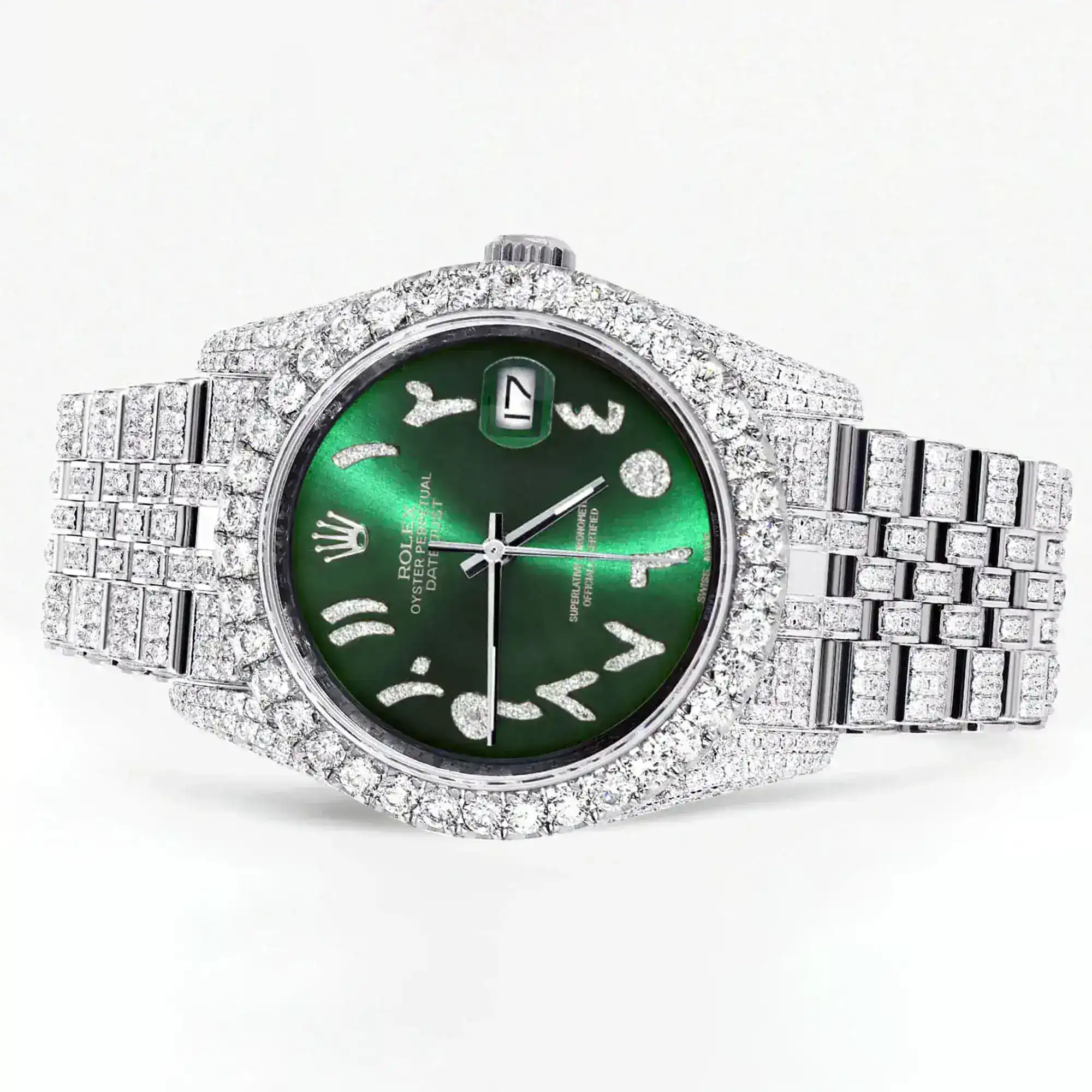 Fake Diamond Watch Iced Out Rolex Replica b344