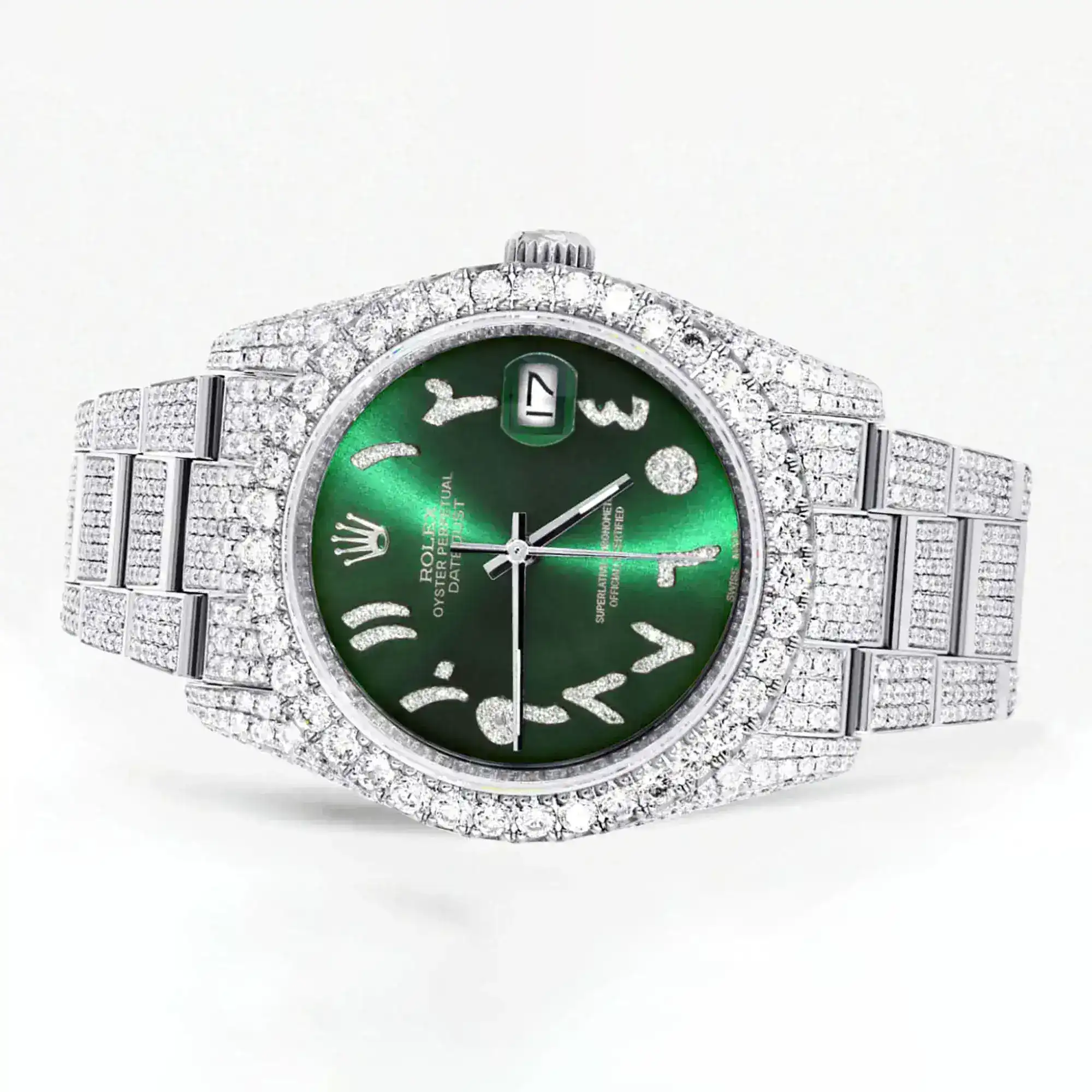 Fake Diamond Watch Iced Out Rolex Replica b361