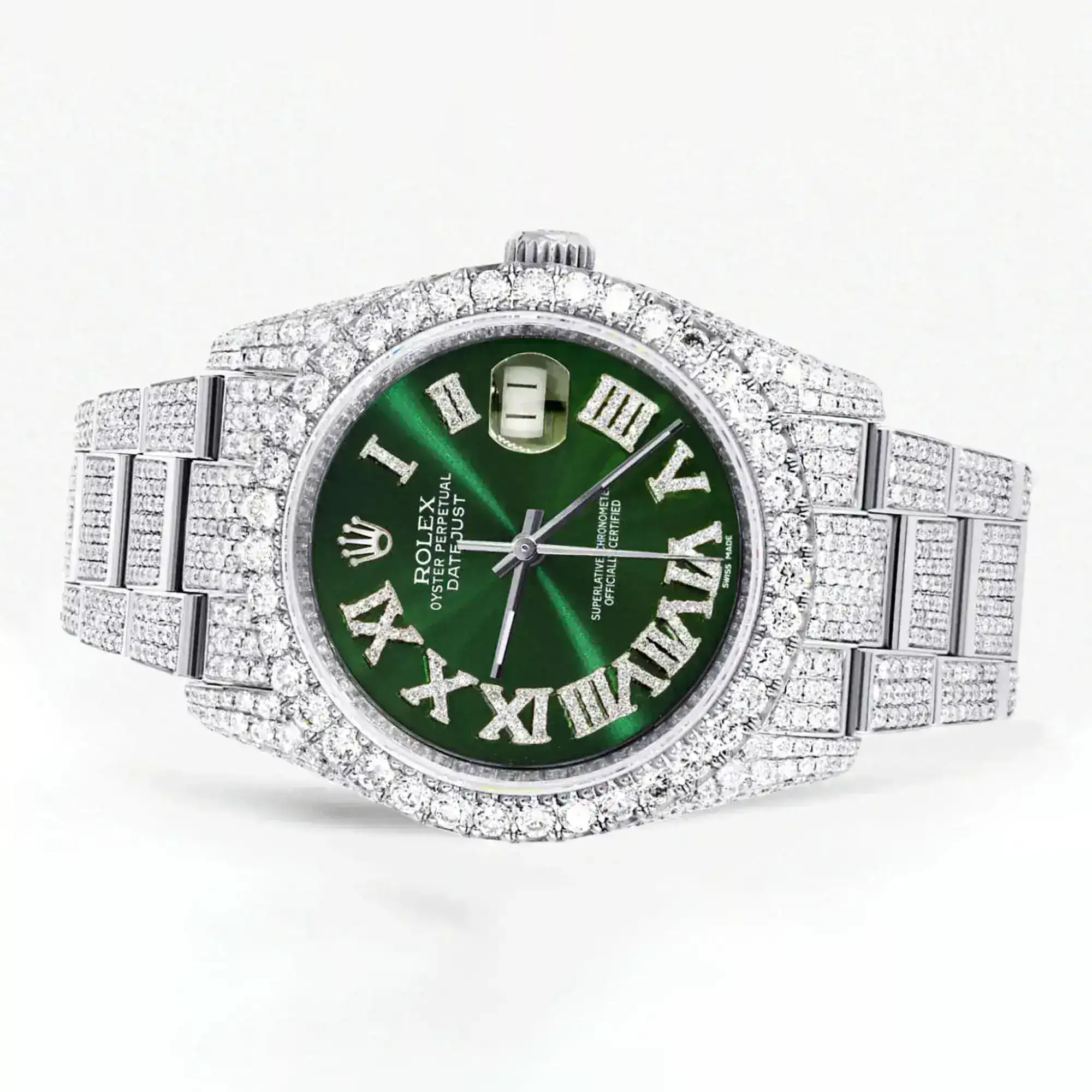 Fake Diamond Watch Iced Out Rolex Replica b363