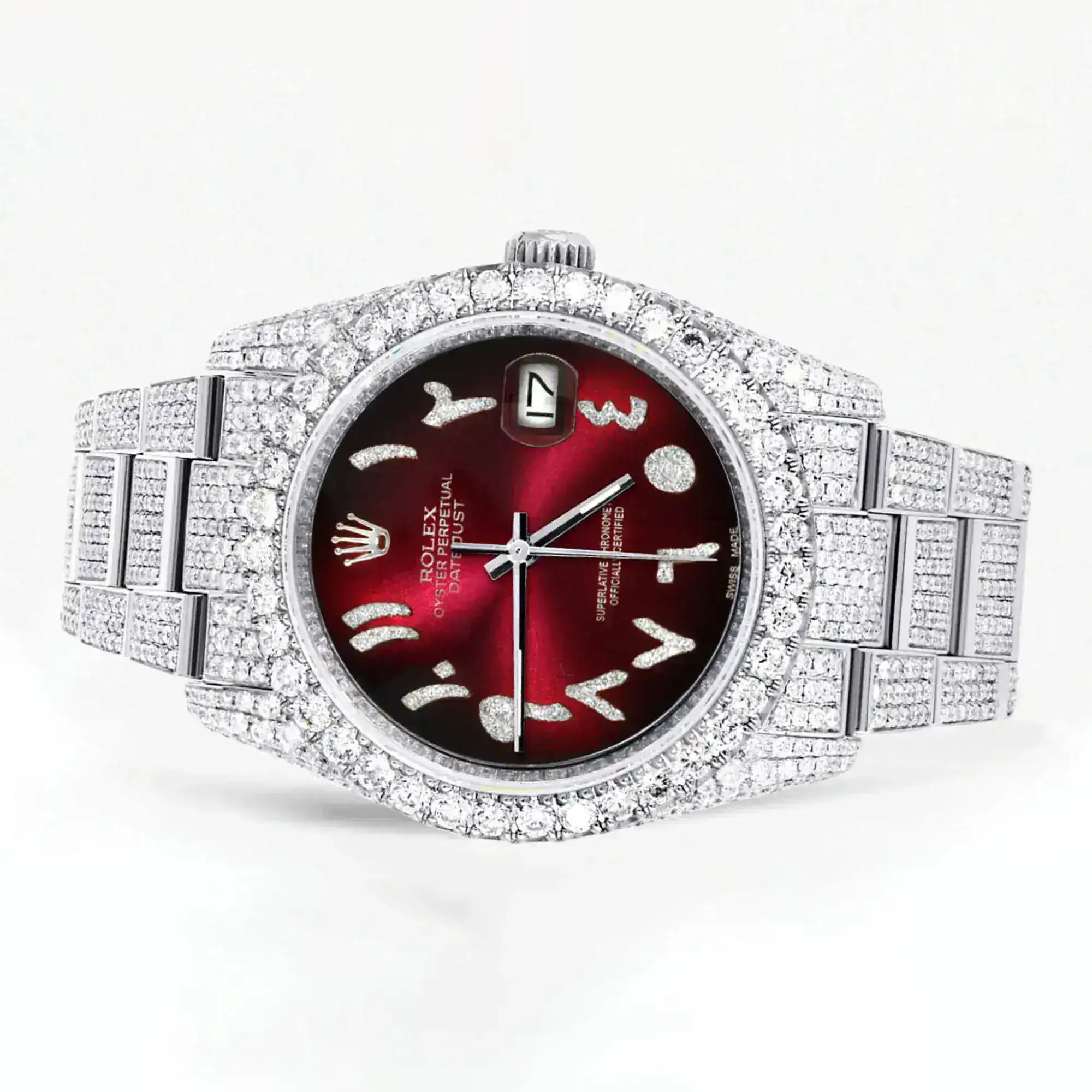 Fake Diamond Watch Iced Out Rolex Replica b369