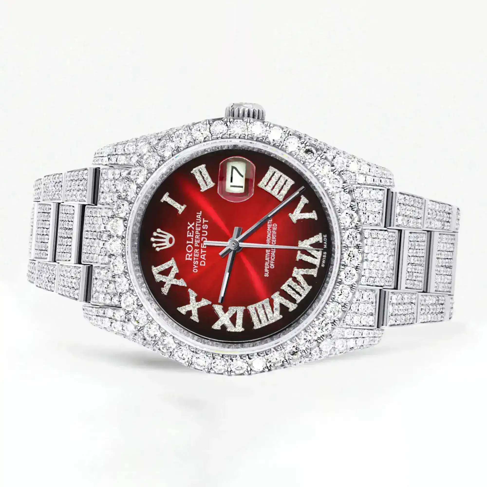 Fake Diamond Watch Iced Out Rolex Replica b371