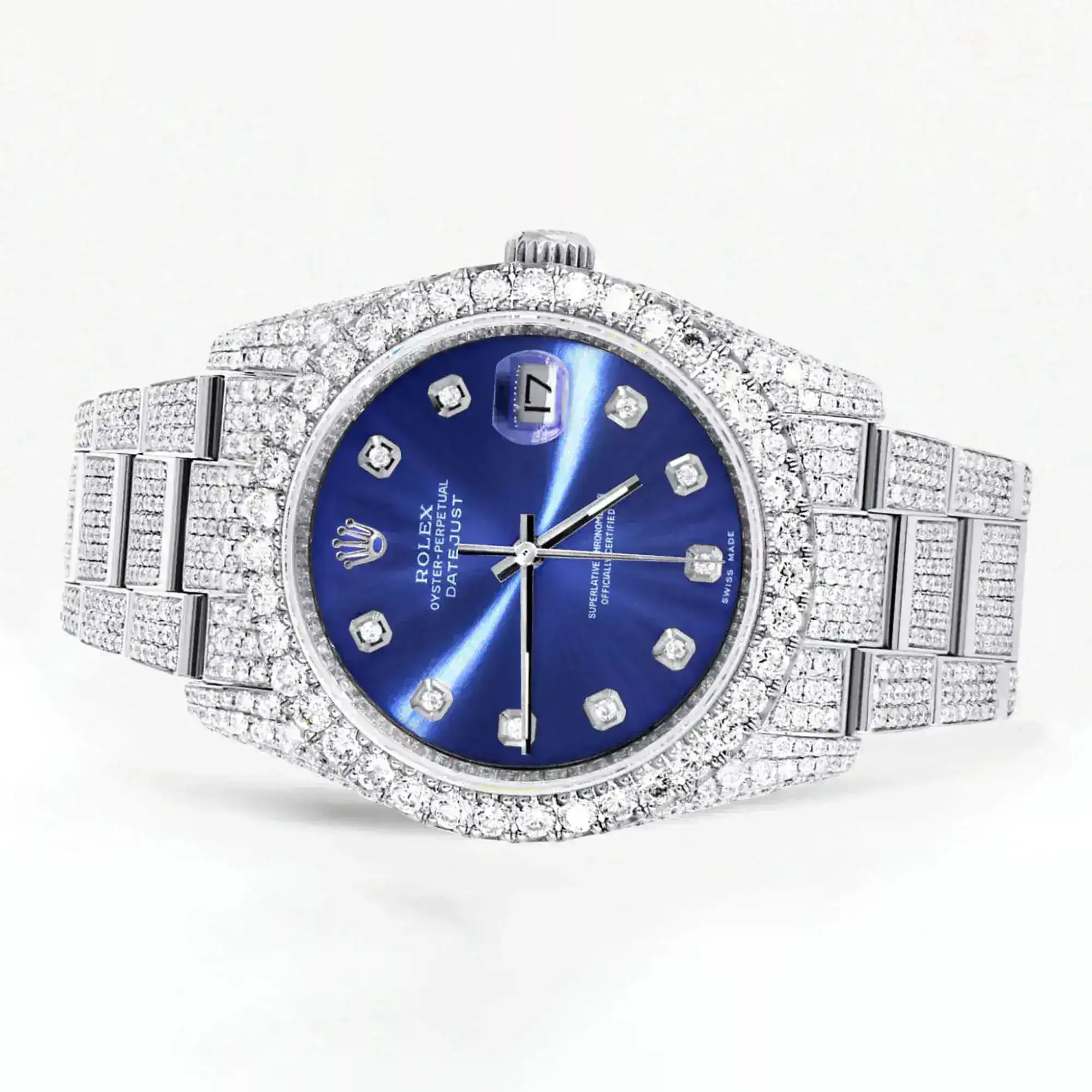 Fake Diamond Watch Iced Out Rolex Replica b379