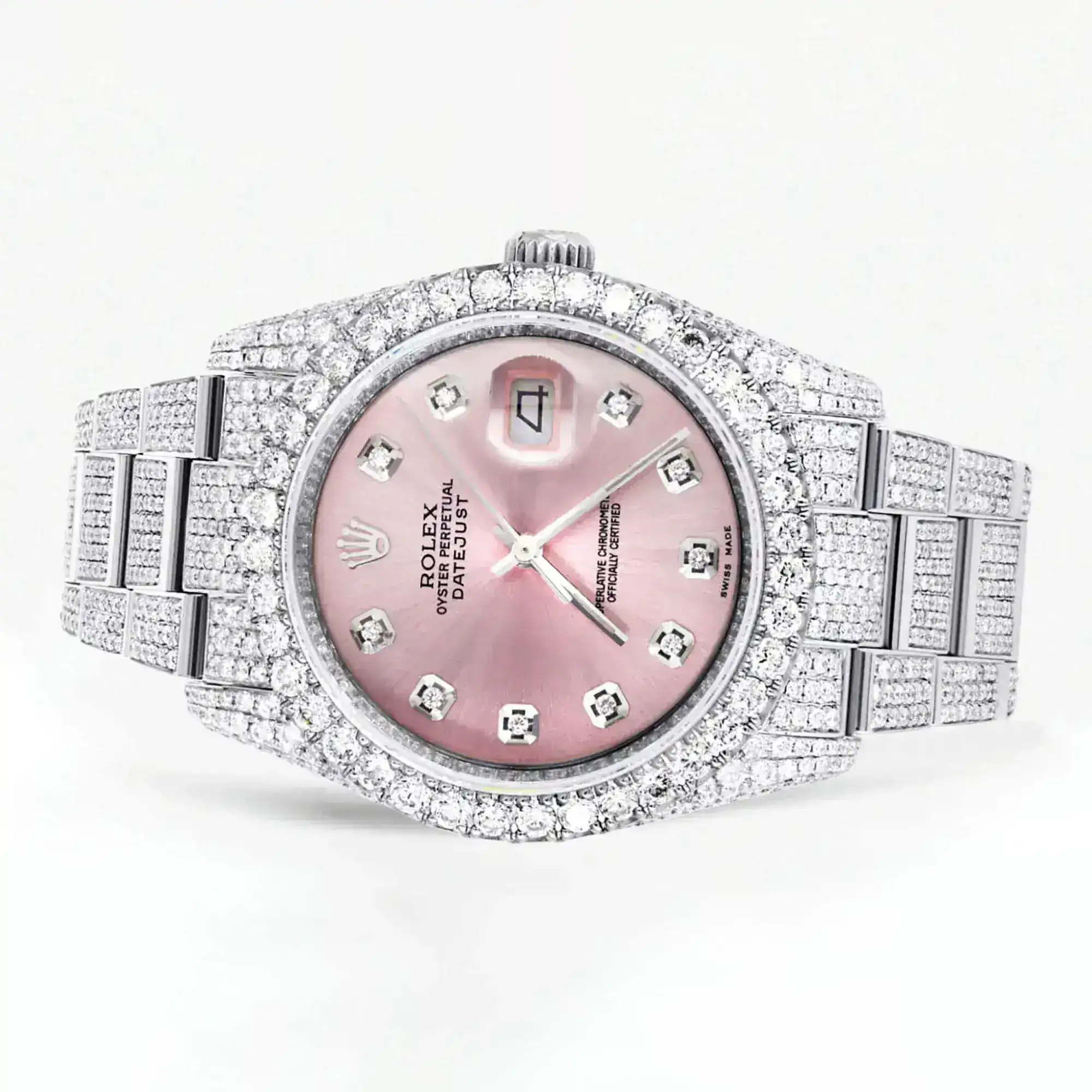 Fake Diamond Watch Iced Out Rolex Replica b390