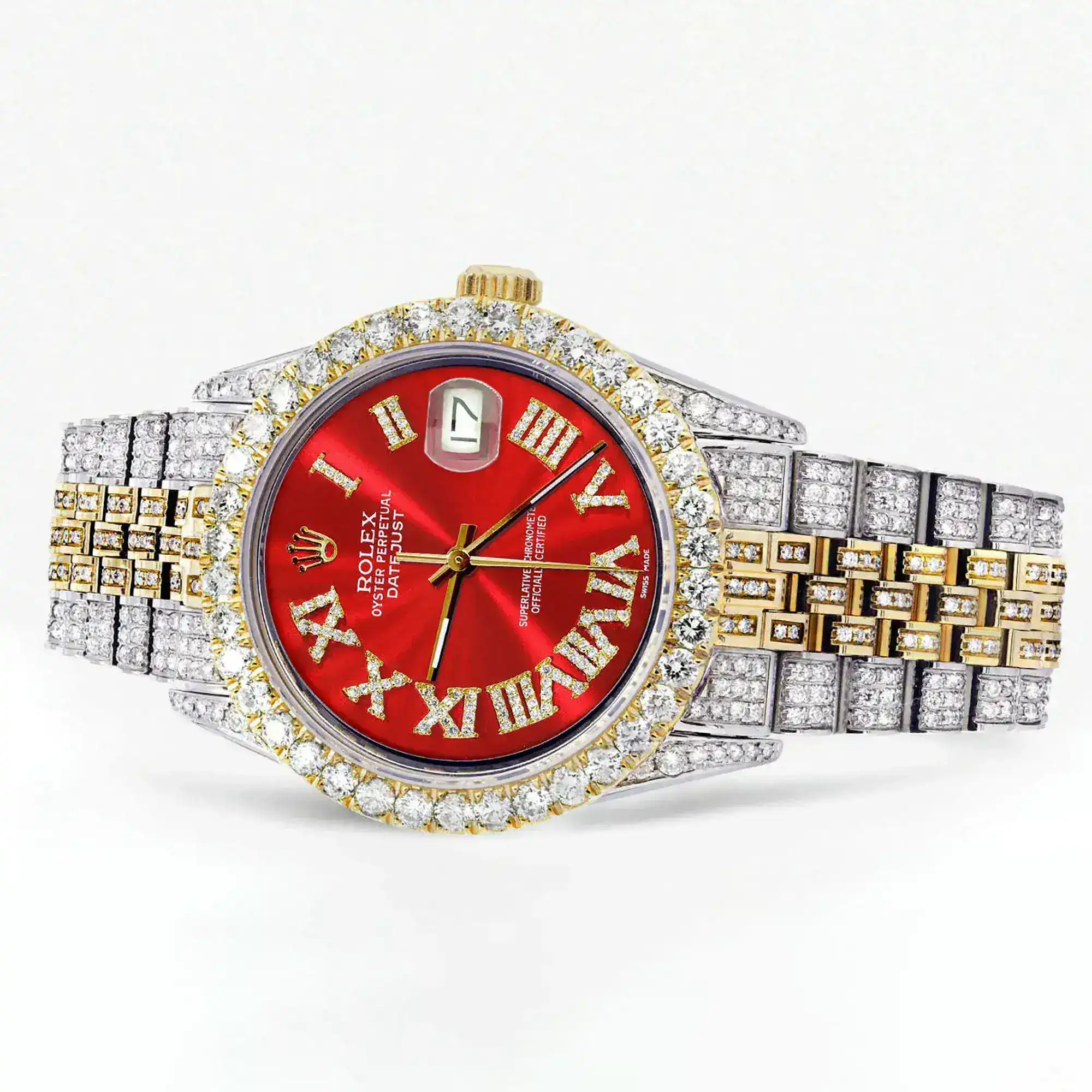 Fake Diamond Watch Iced Out Rolex Replica b401