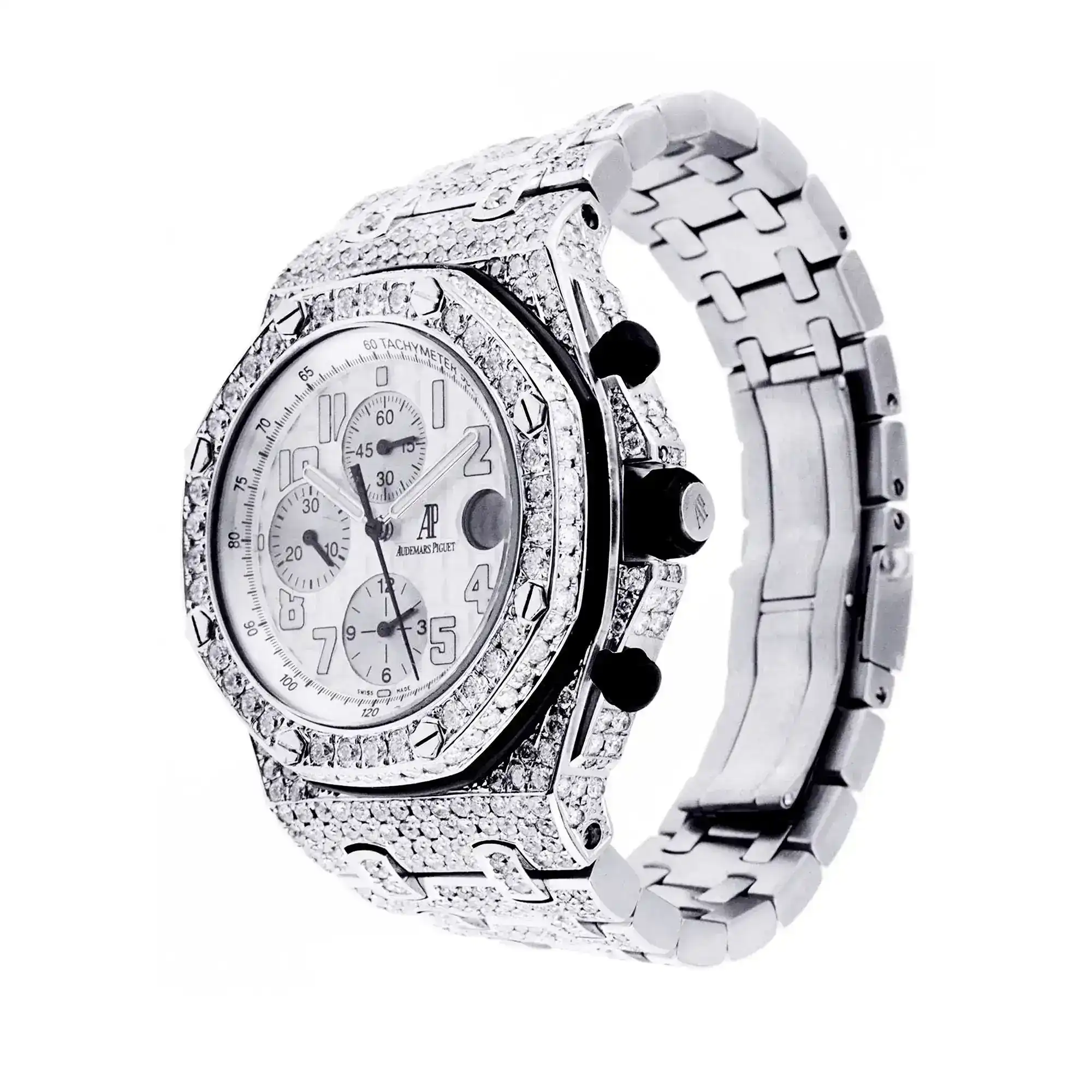 Fake Diamond Watch Iced Out Rolex Replica c047