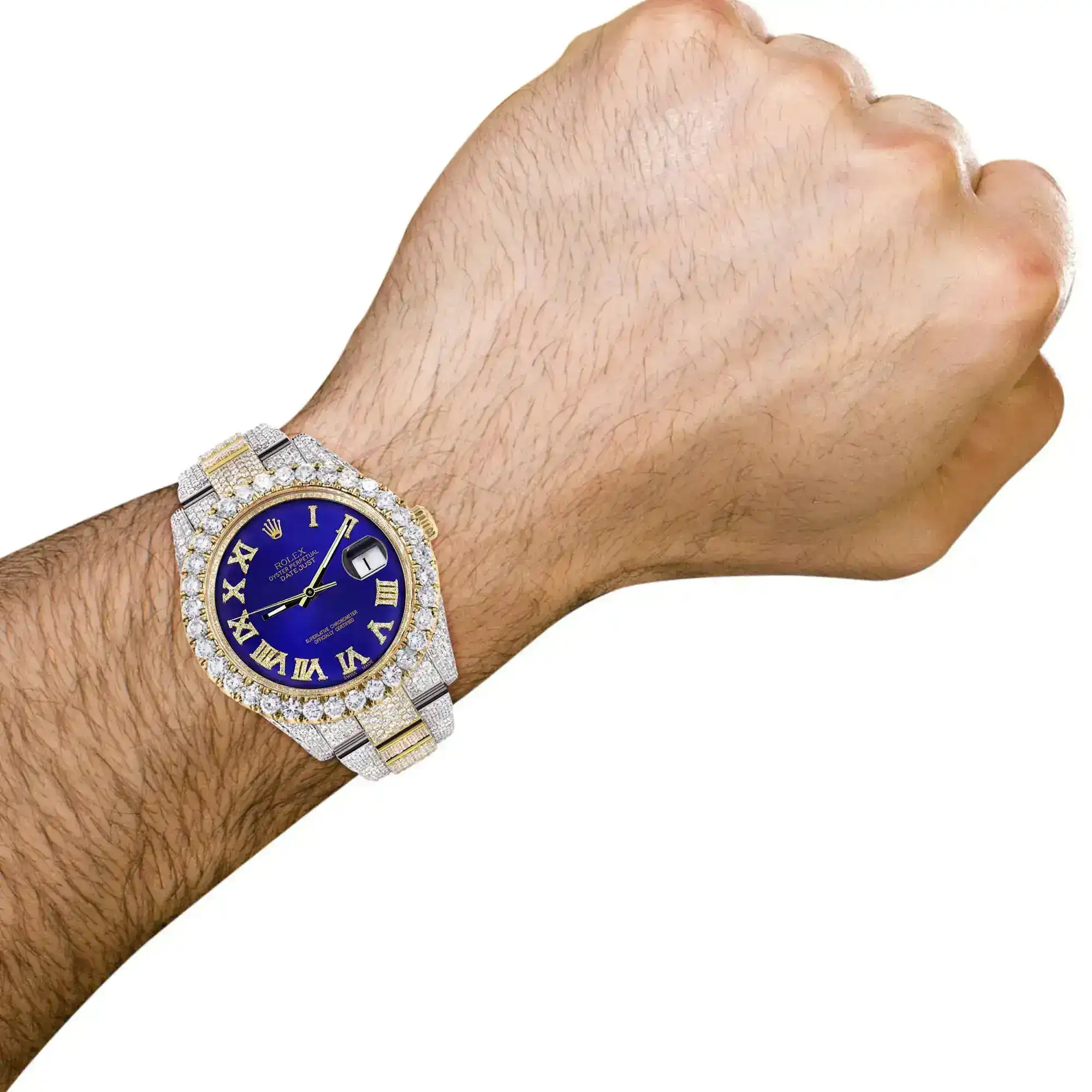 Fake Diamond Watch Iced Out Rolex Replica c144