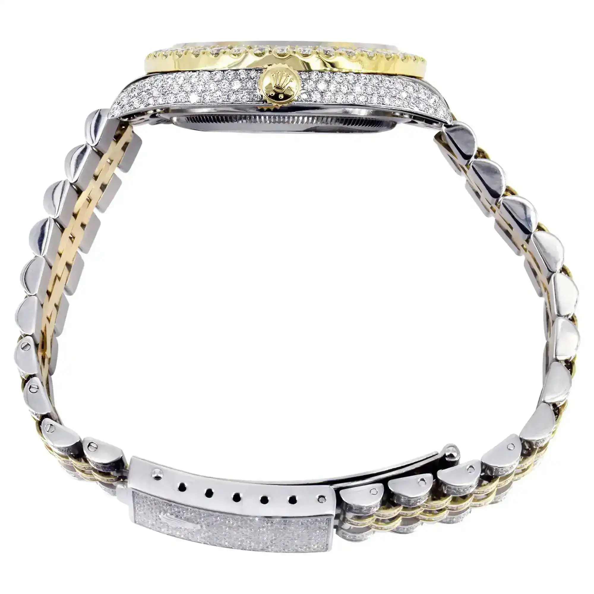 Fake Diamond Watch Iced Out Rolex Replica d017