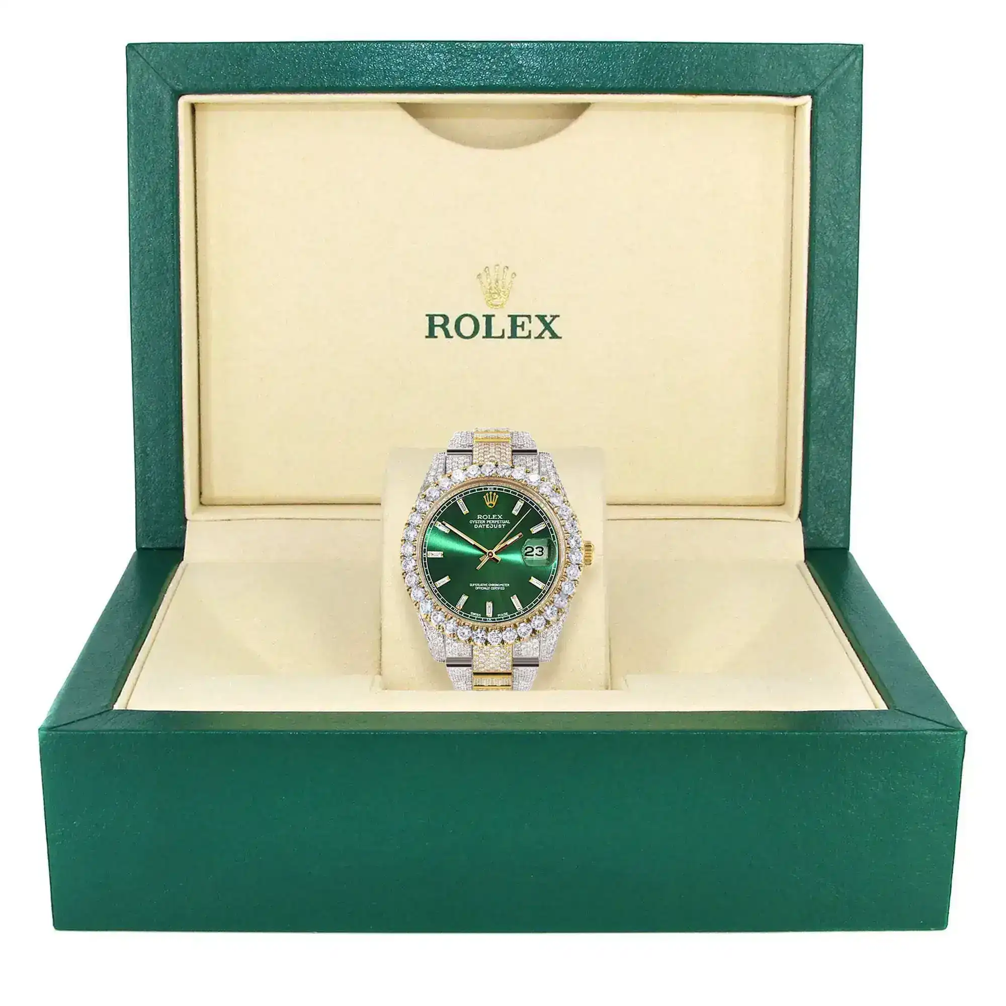 Fake Diamond Watch Iced Out Rolex Replica d196