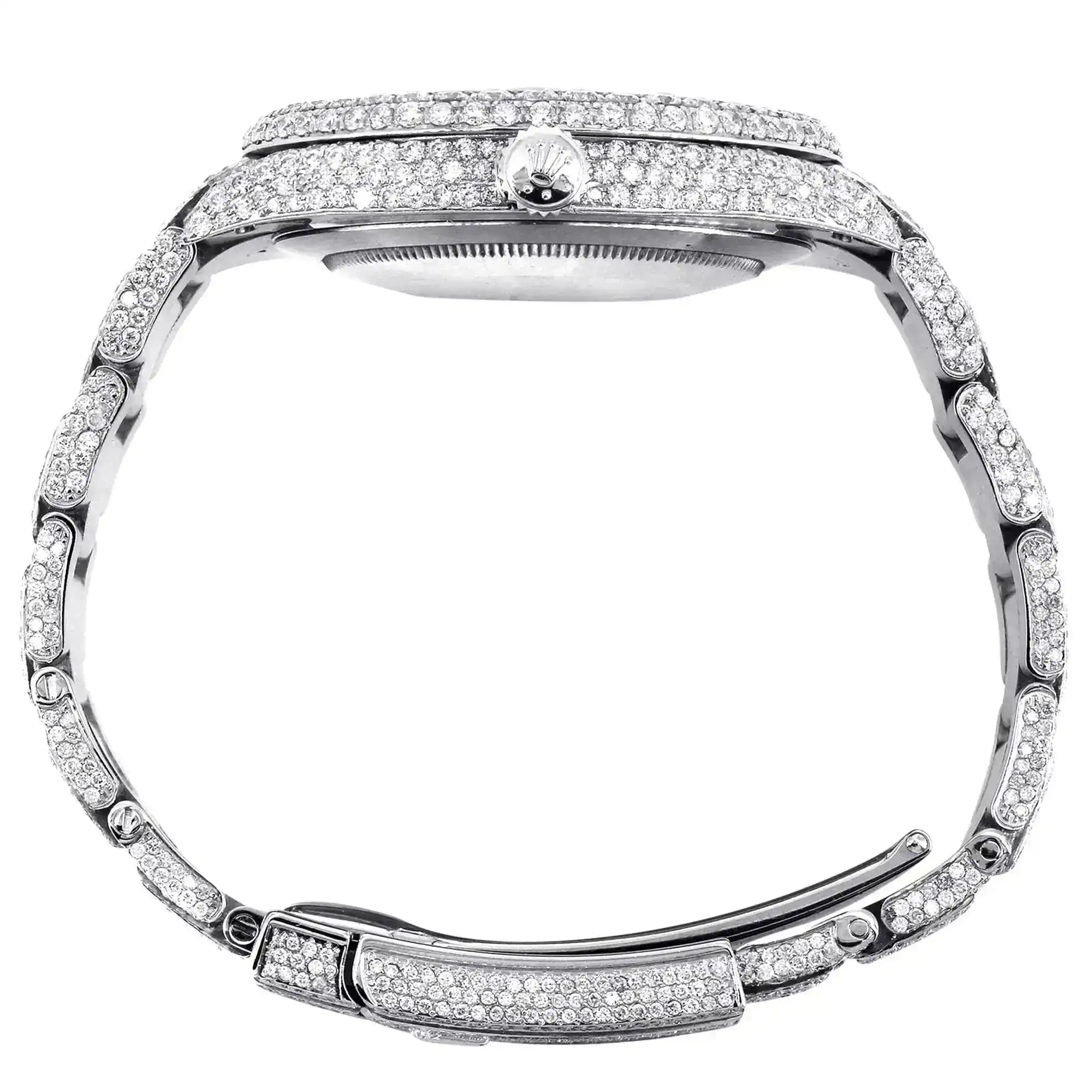 Fake Diamond Watch Iced Out Rolex Replica d197