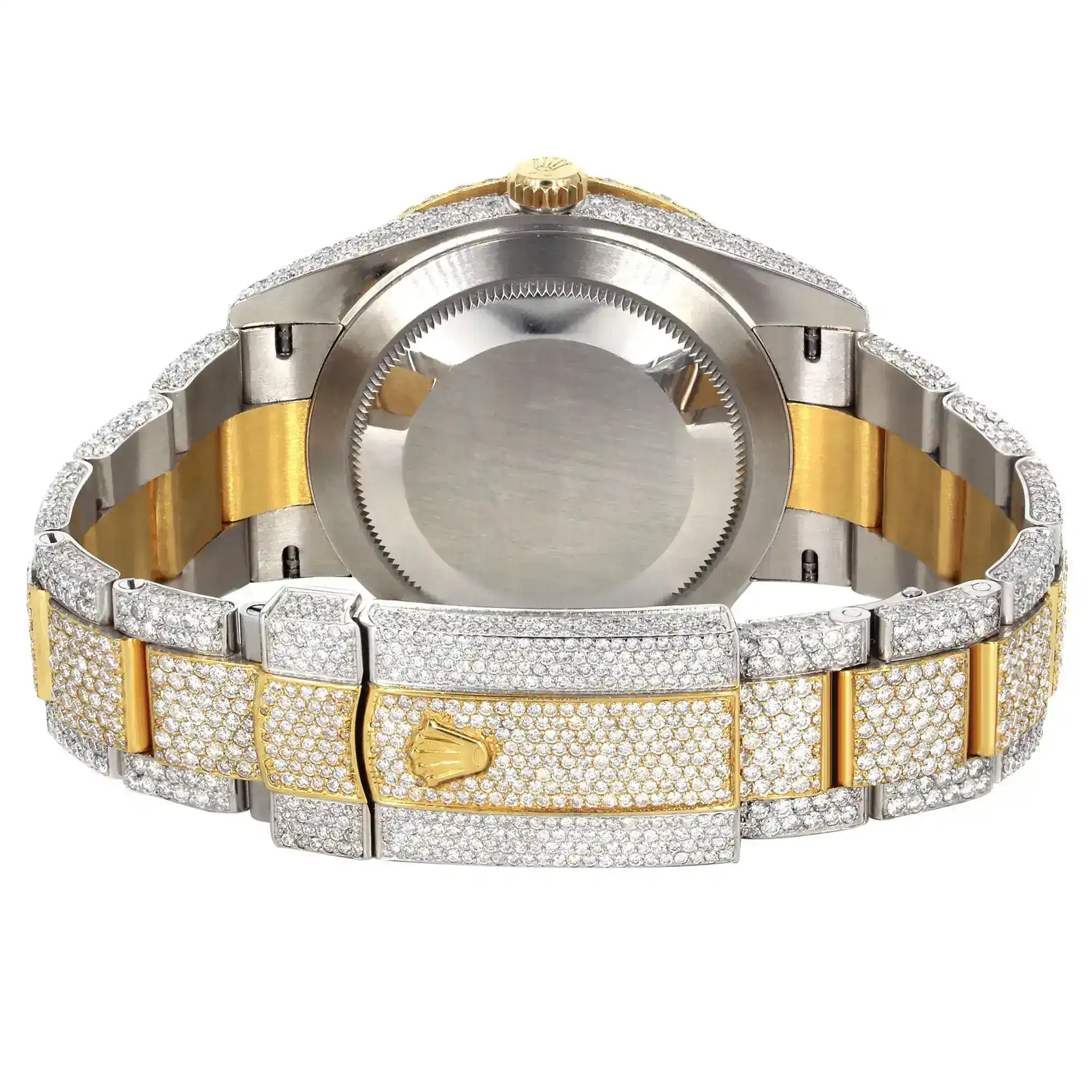 Fake Diamond Watch Iced Out Rolex Replica d204