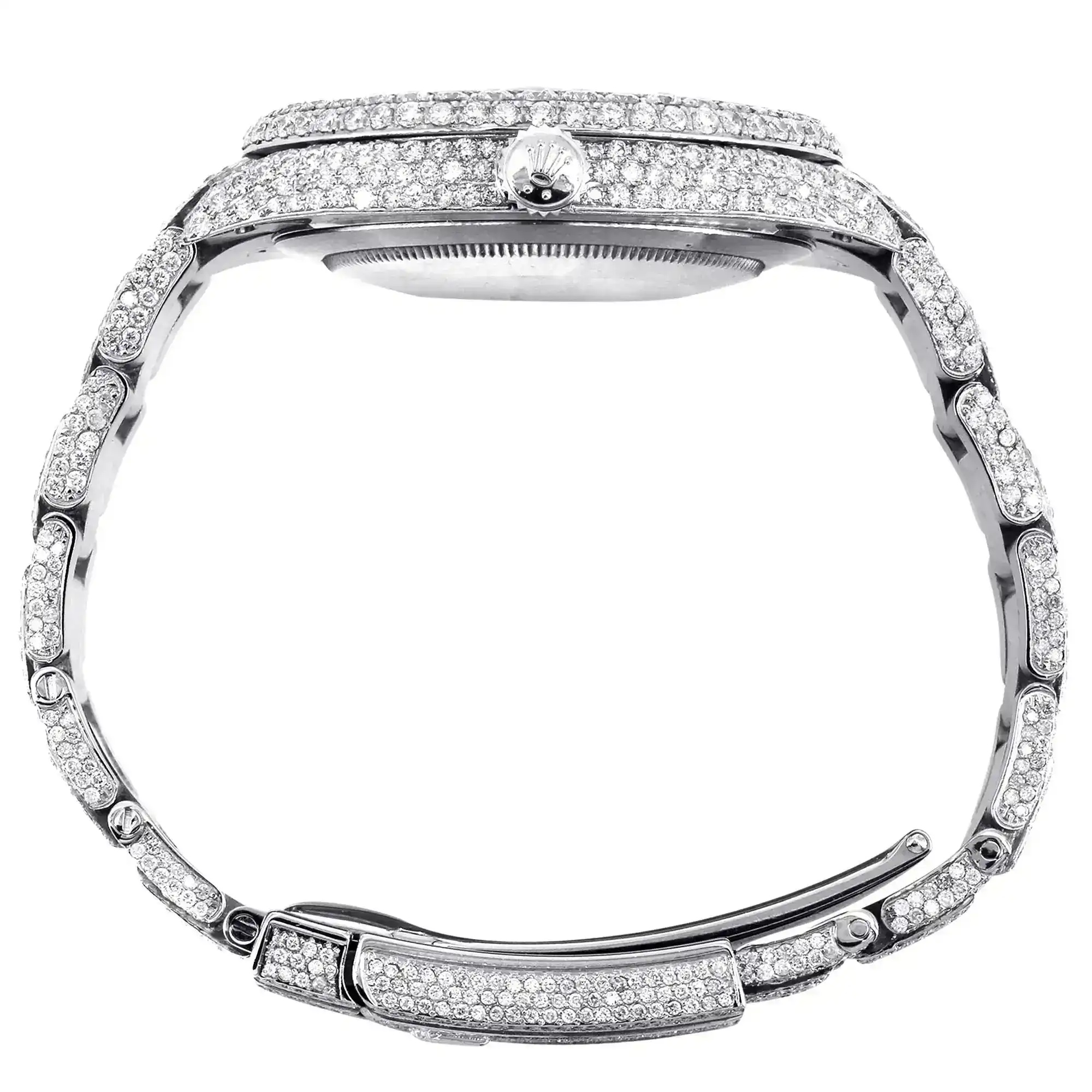 Fake Diamond Watch Iced Out Rolex Replica d257