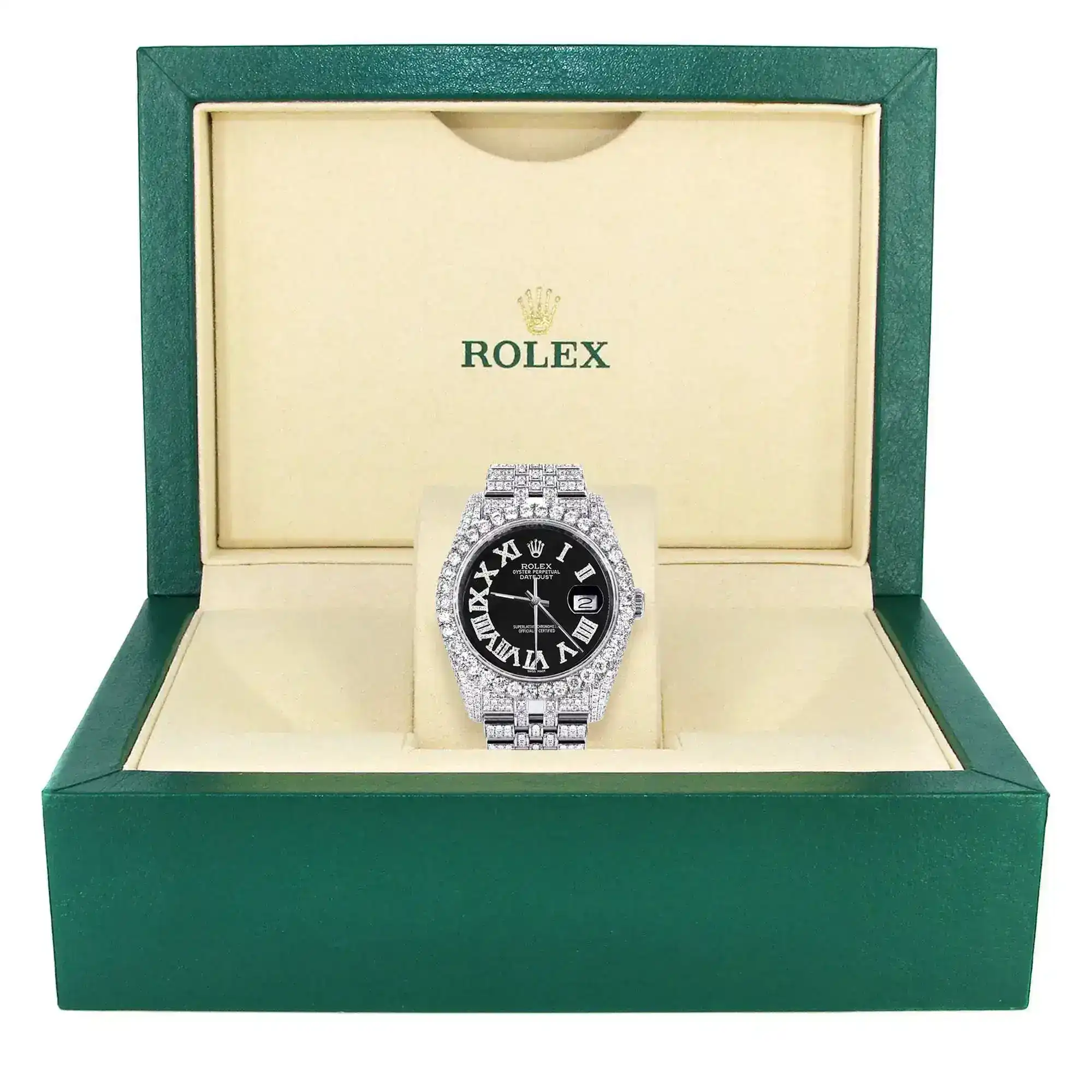 Fake Diamond Watch Iced Out Rolex Replica d323