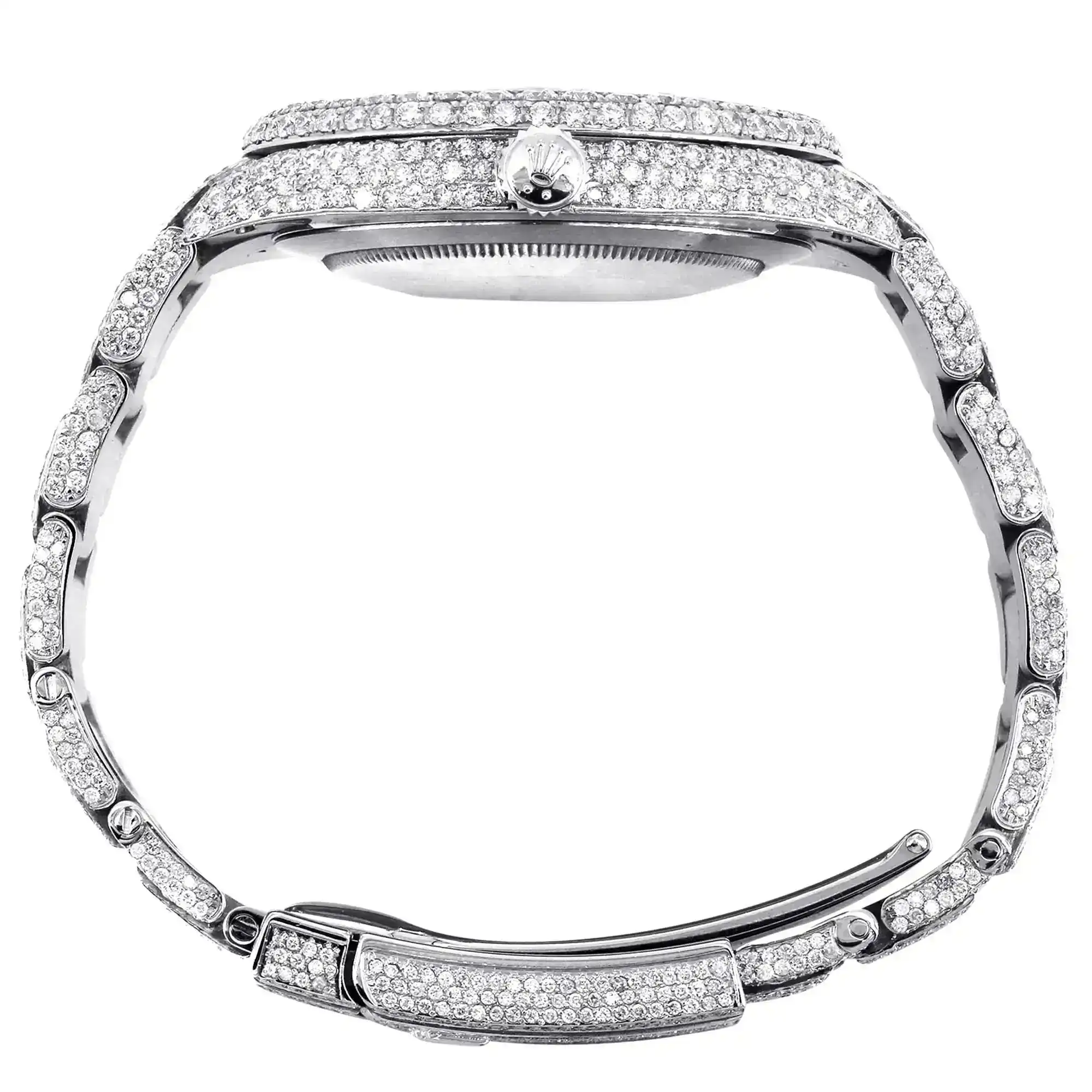 Fake Diamond Watch Iced Out Rolex Replica e089