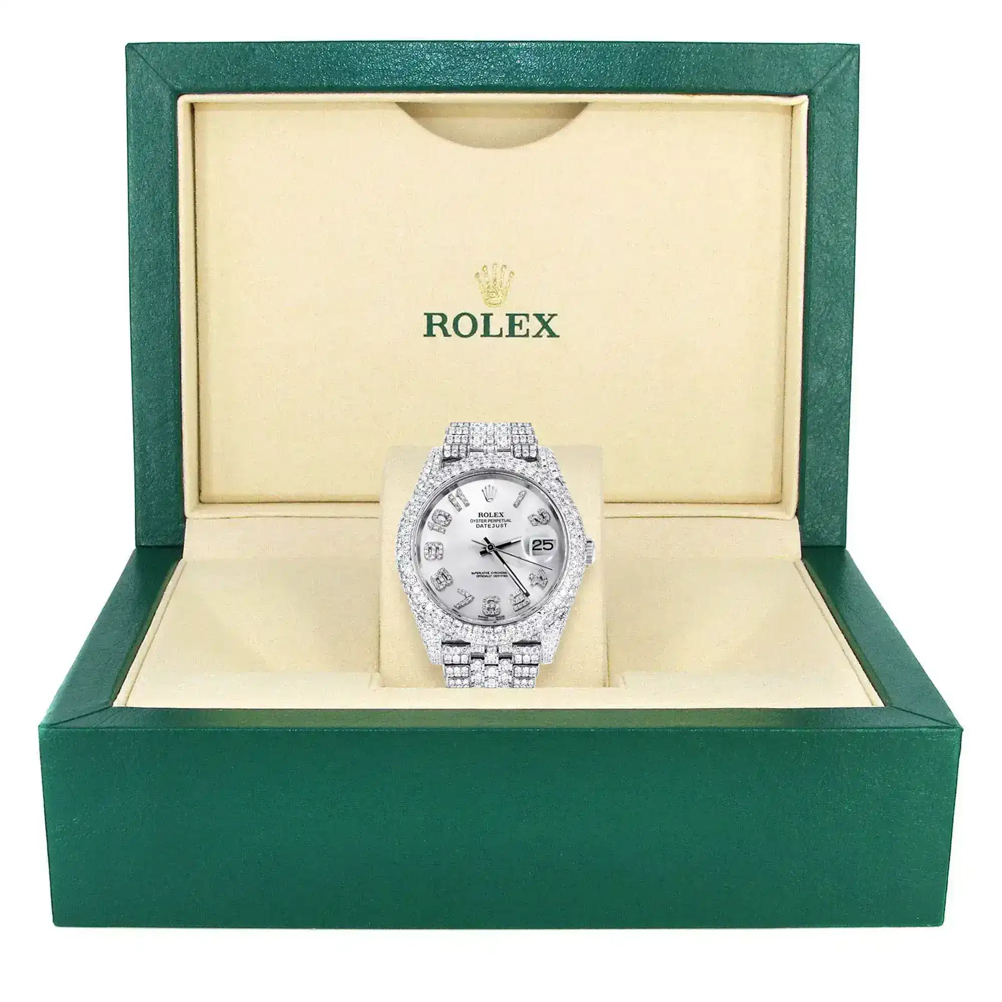 Fake Diamond Watch Iced Out Rolex Replica e277