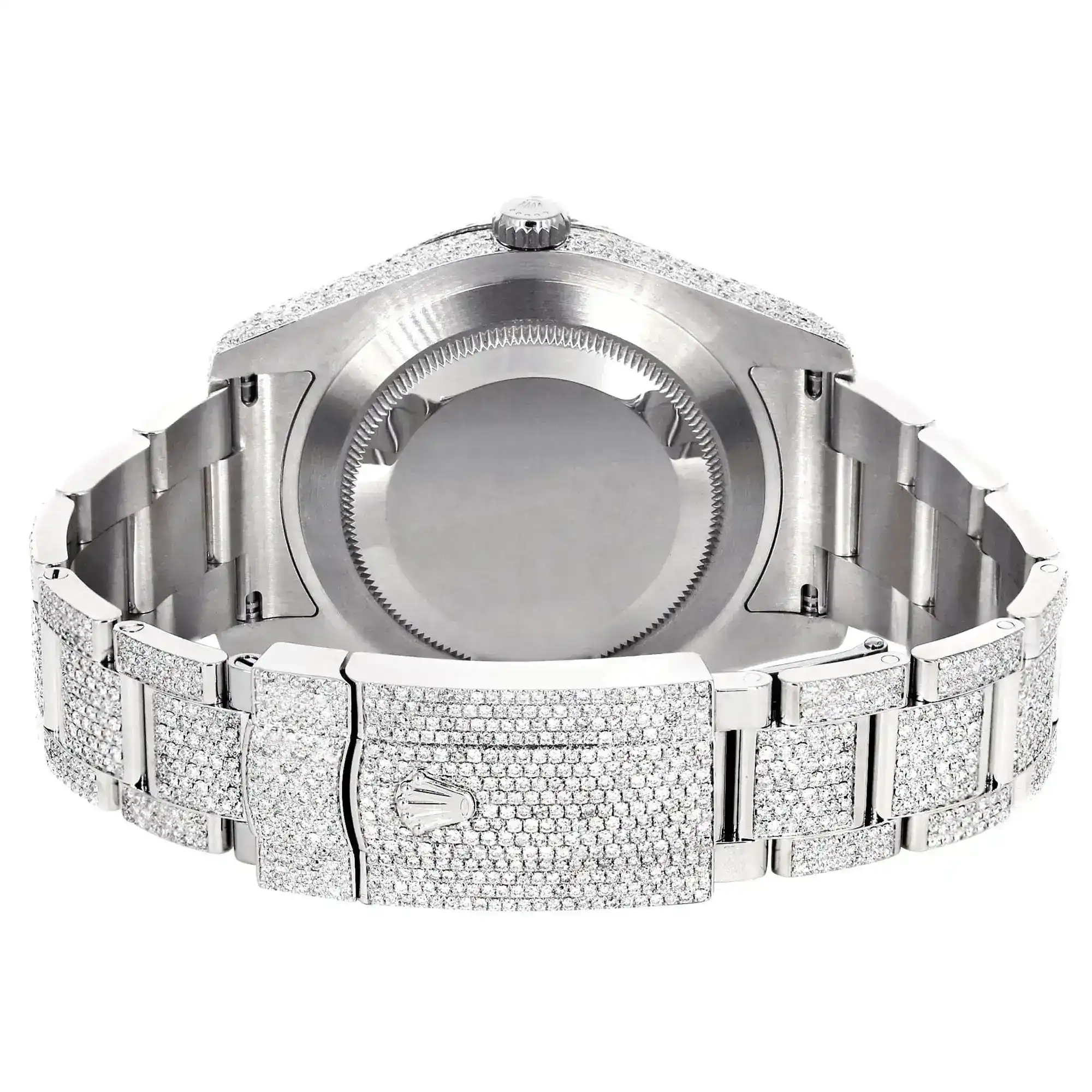 Fake Diamond Watch Iced Out Rolex Replica e391