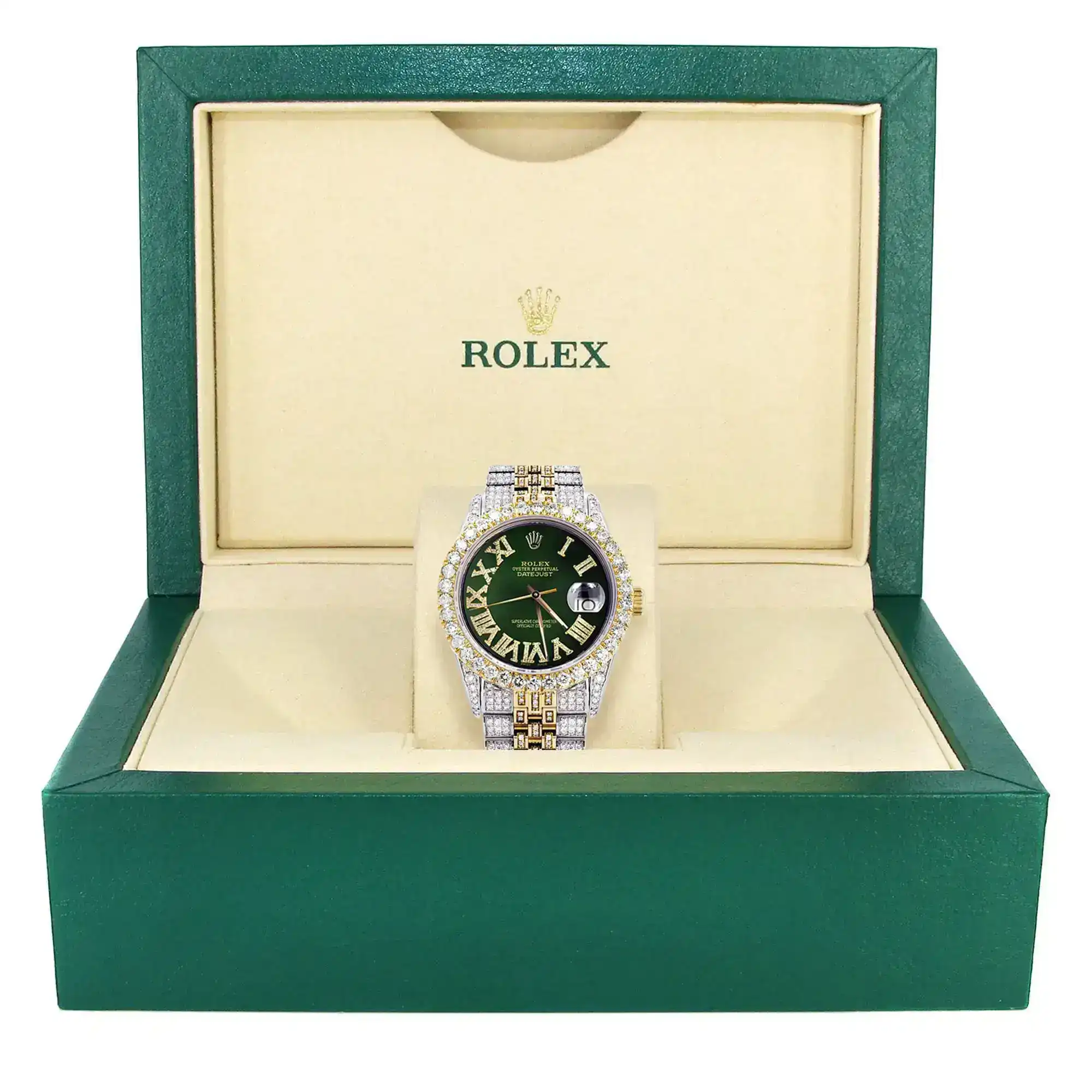 Fake Diamond Watch Iced Out Rolex Replica f012