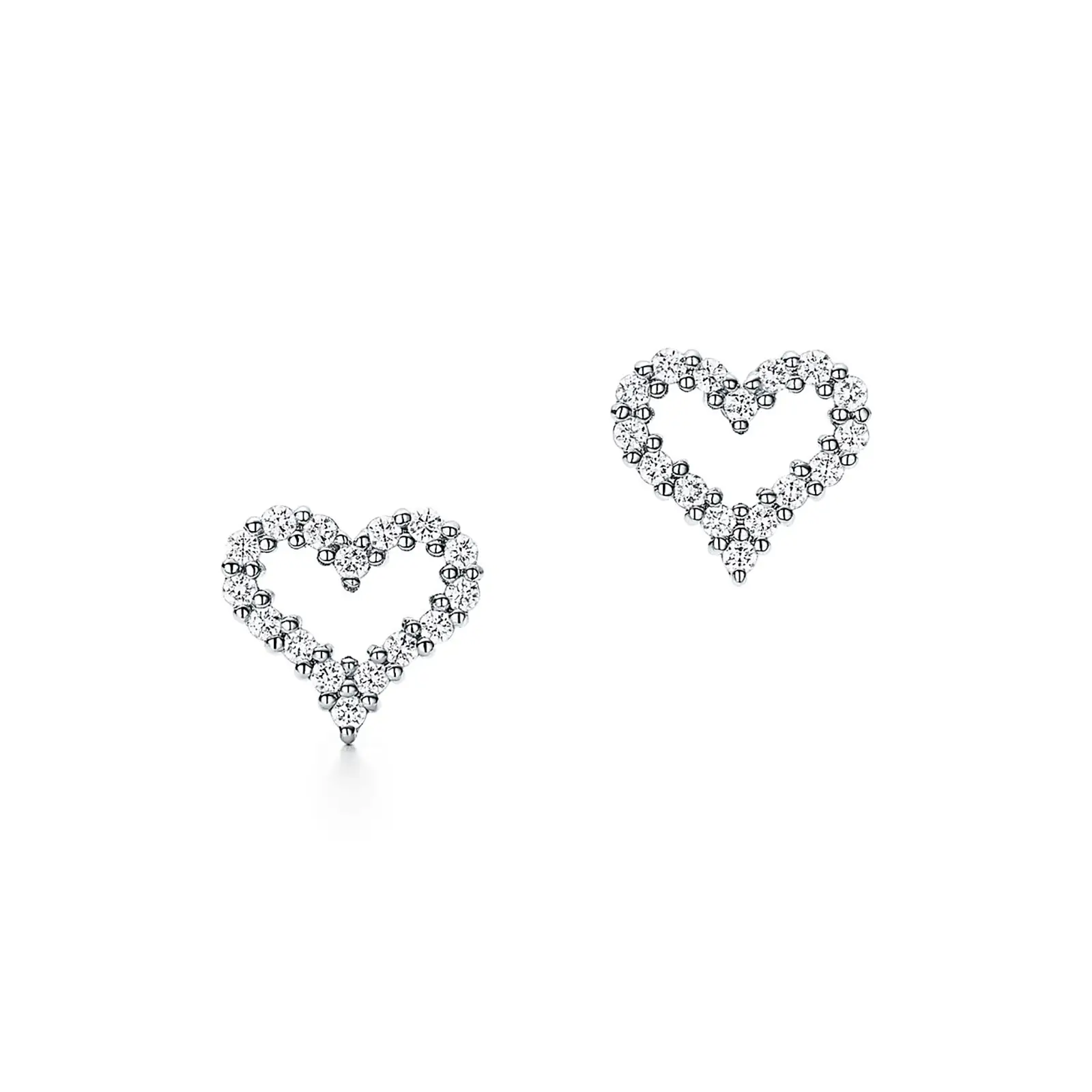 Fake Tiffany Jewelry heart earrings 61101268 977538 ED