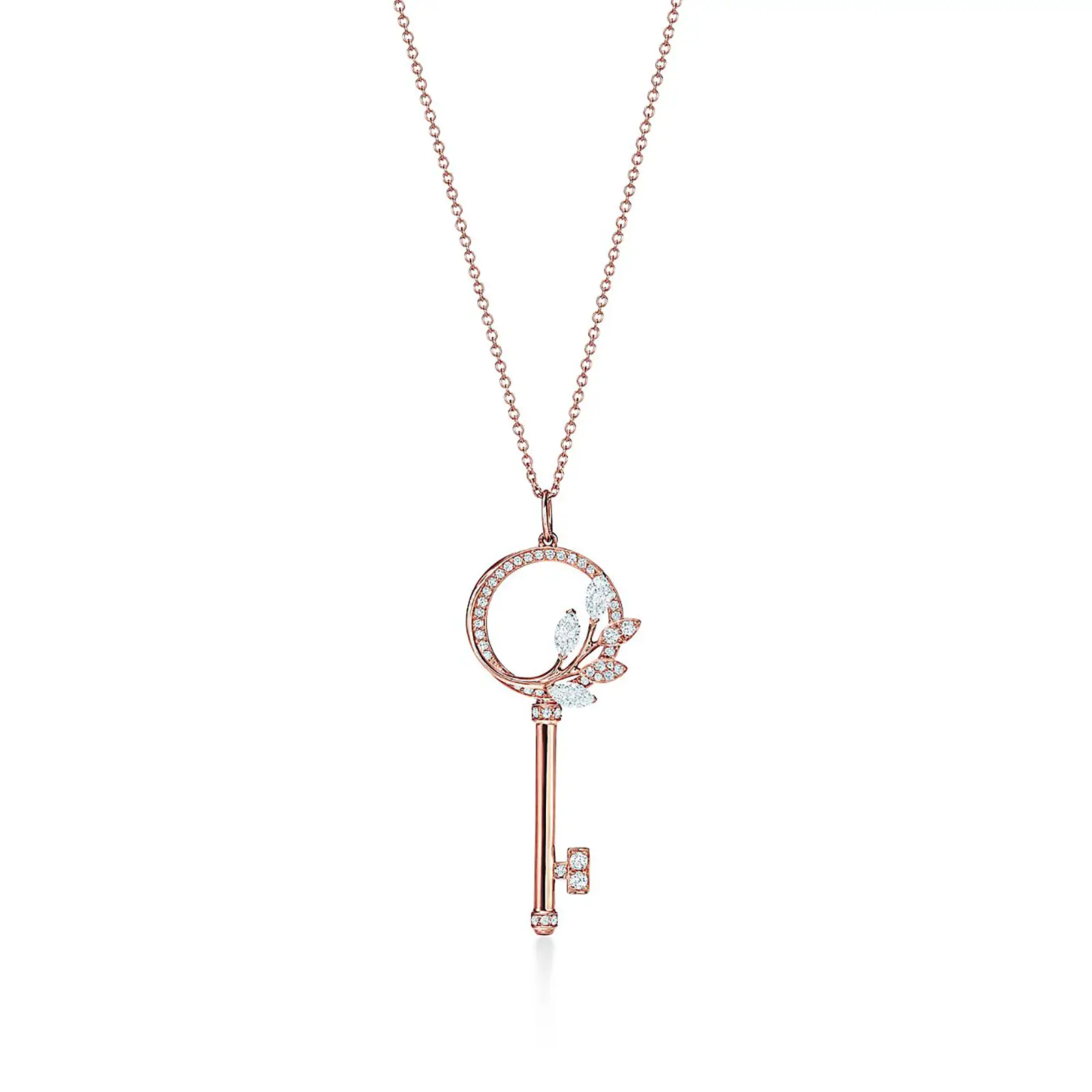Fake Tiffany Jewelry tiffany keystiffany victoria diamond vine circle key in 18k rose gold 25508327 1007010 ED G M