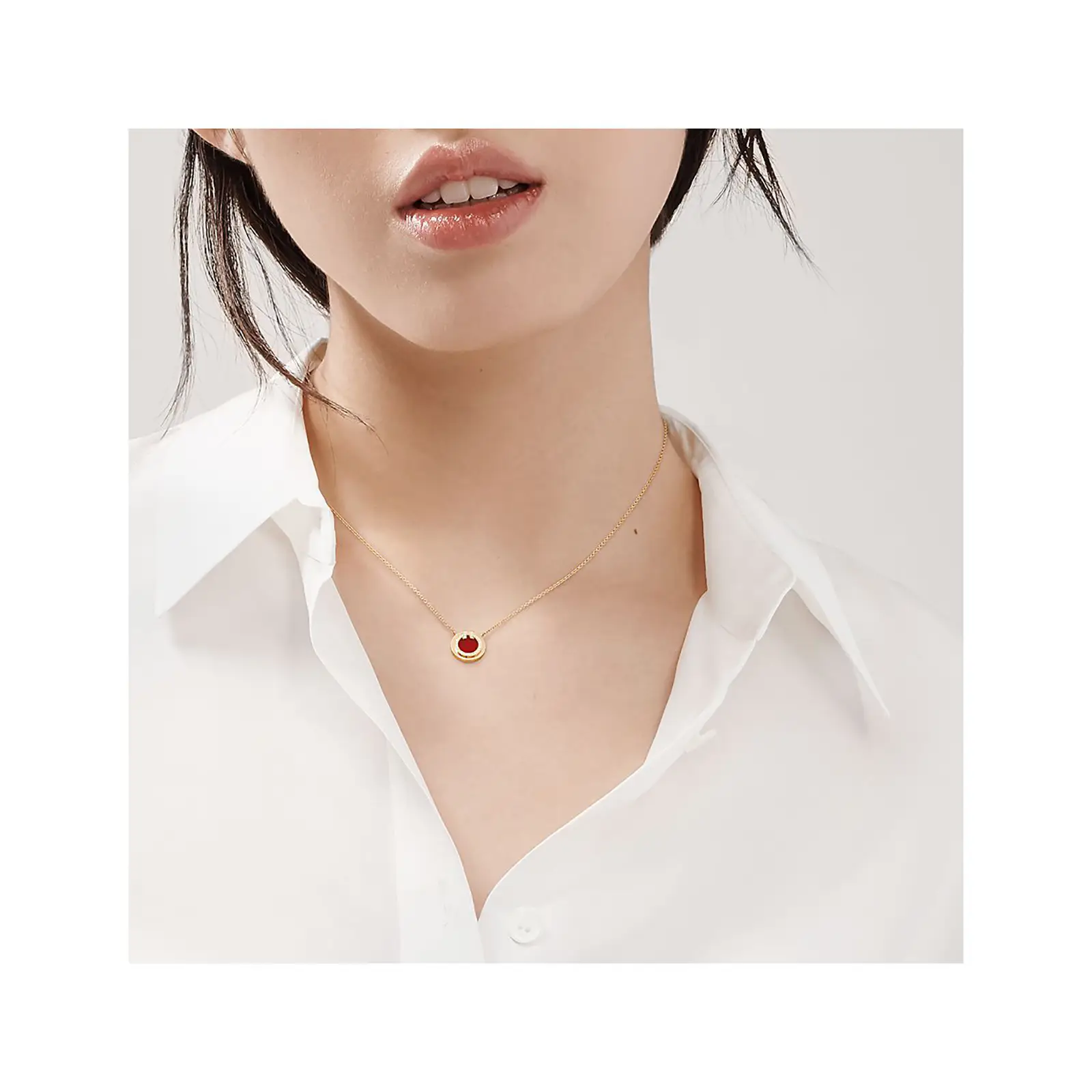 Fake Tiffany Jewelry tiffany tdiamond and carnelian circle pendant 67467728 1009191 SV 1