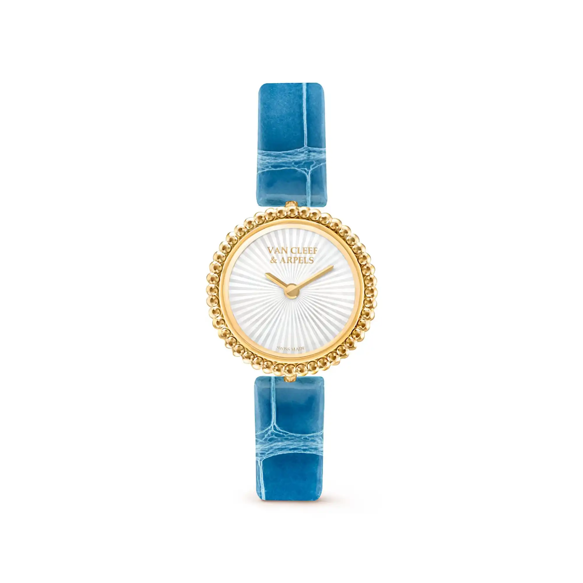 Fake Van Cleef Dupe Perlee Replica Watch 23mm 18K VCARPBNZ00