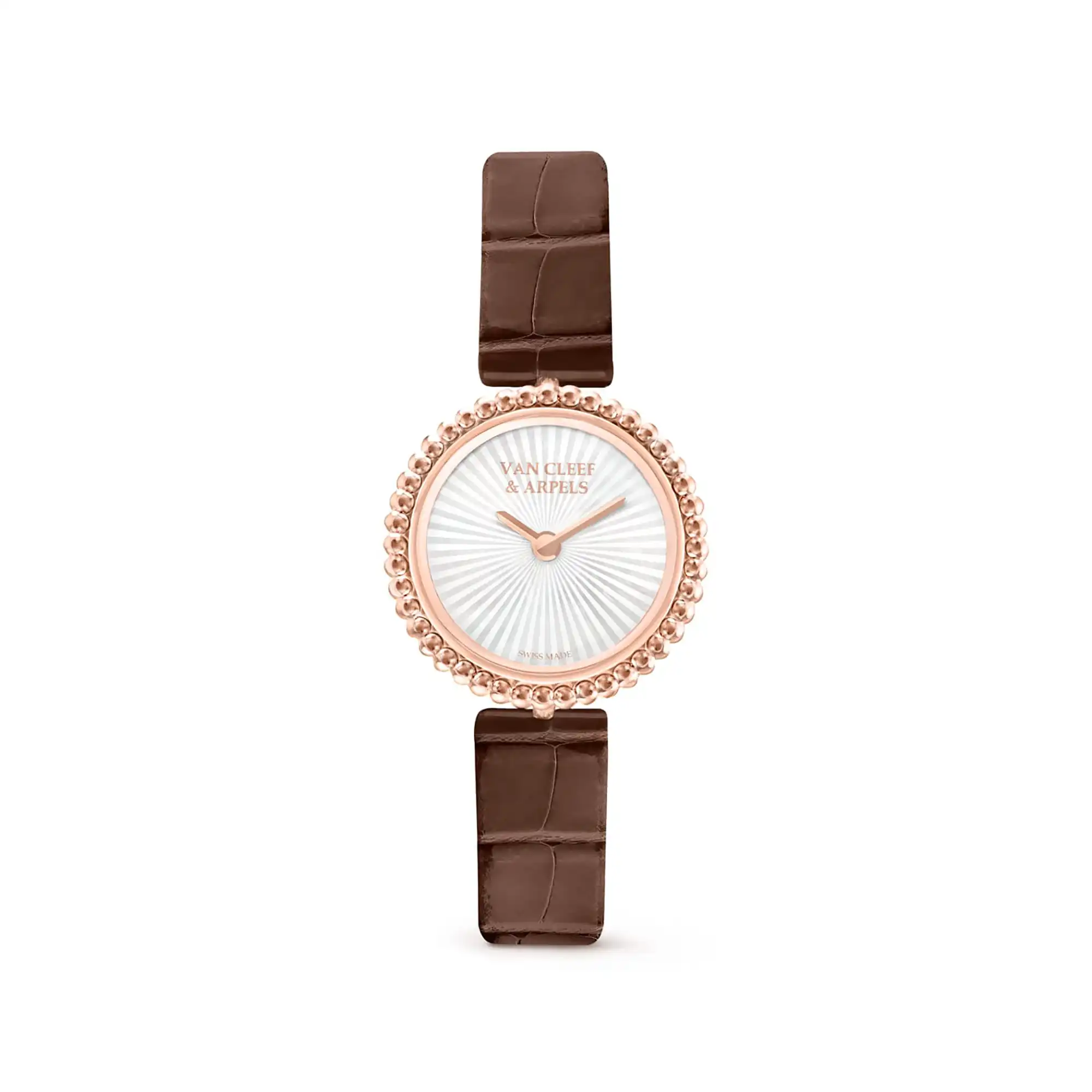 Fake Van Cleef Dupe Perlee Replica Watch 23mm 18K VCARPBmm00