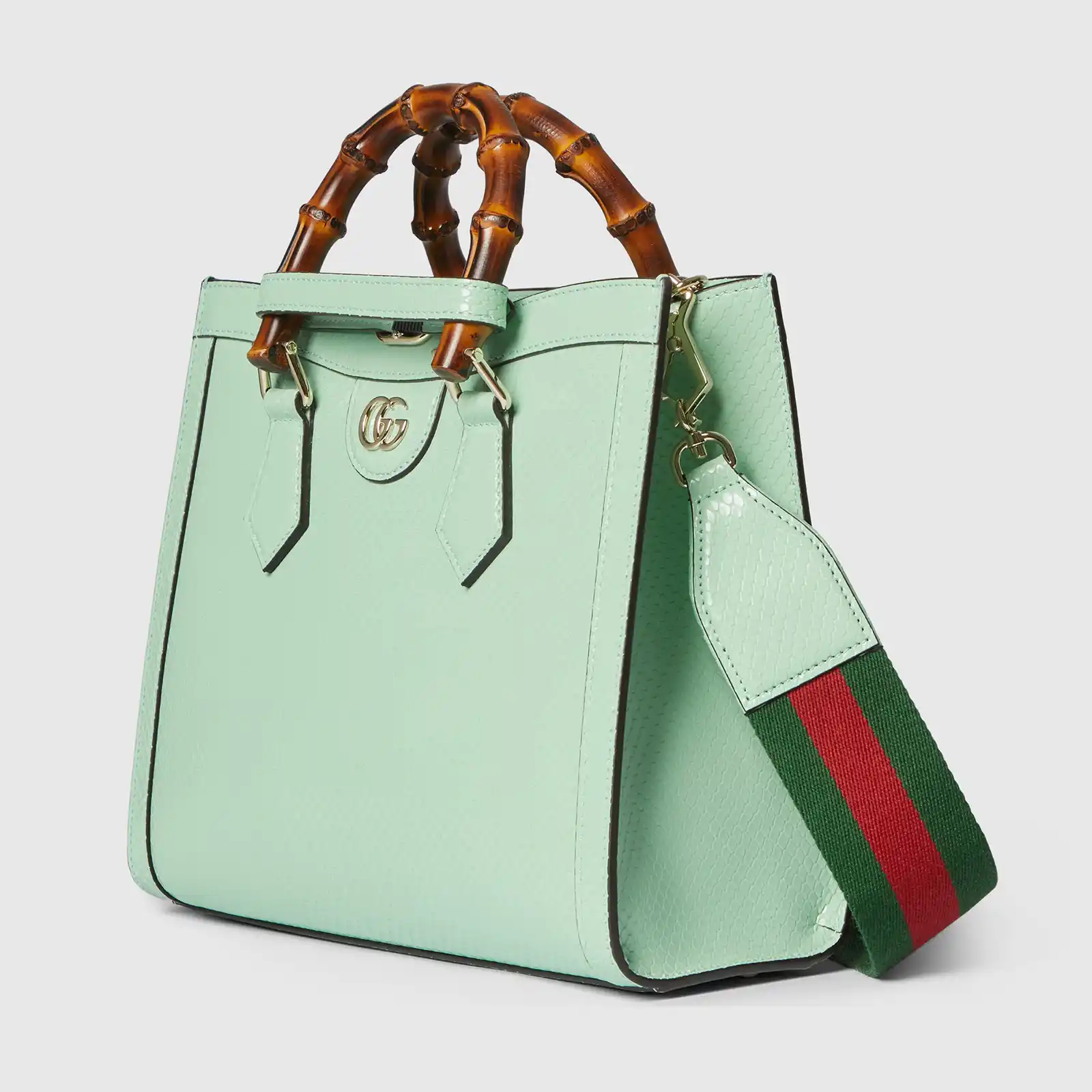 Replica Designer Bag GUCCI Diana Small Python Tote Bag - Image 3