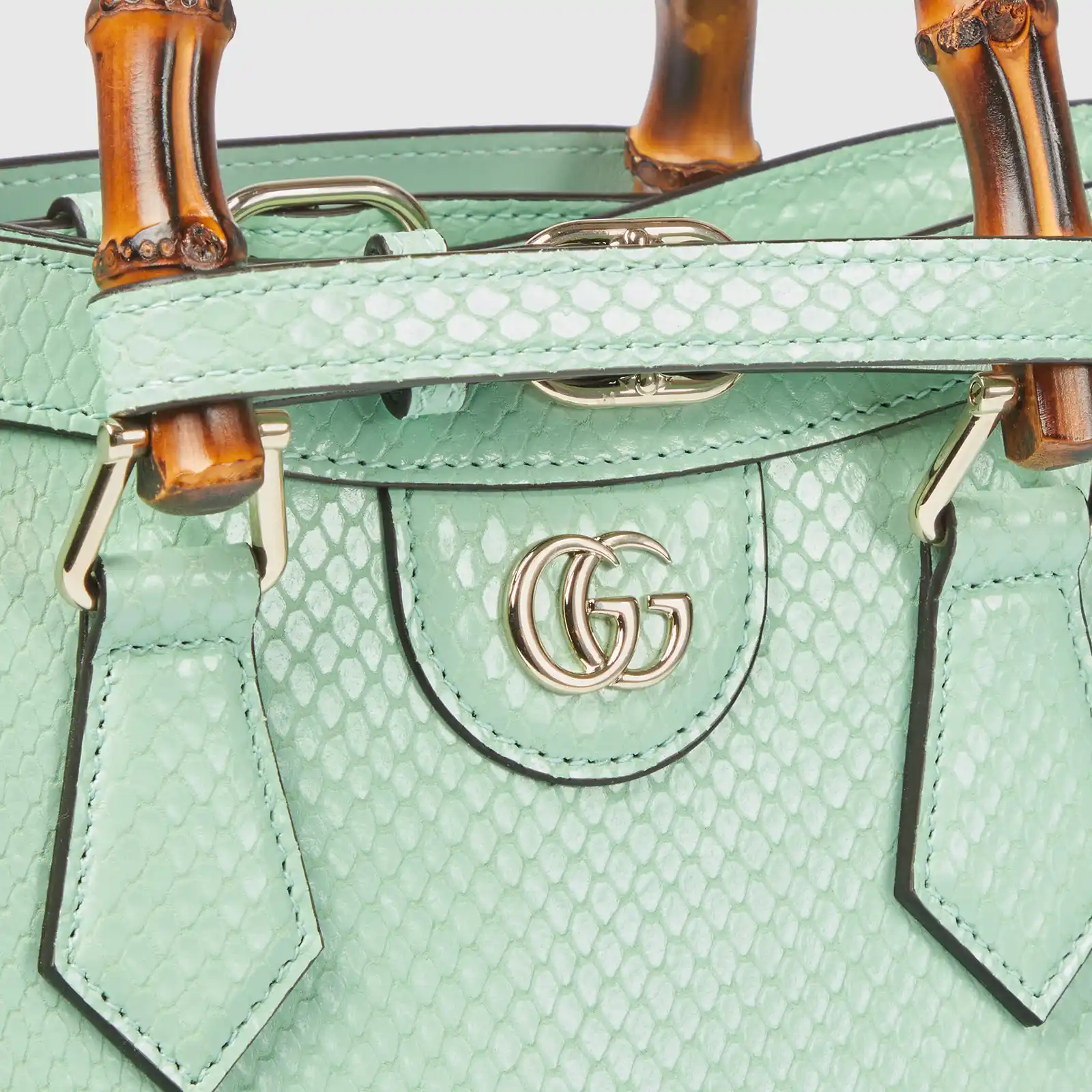 Replica Designer Bag GUCCI Diana Small Python Tote Bag - Image 5