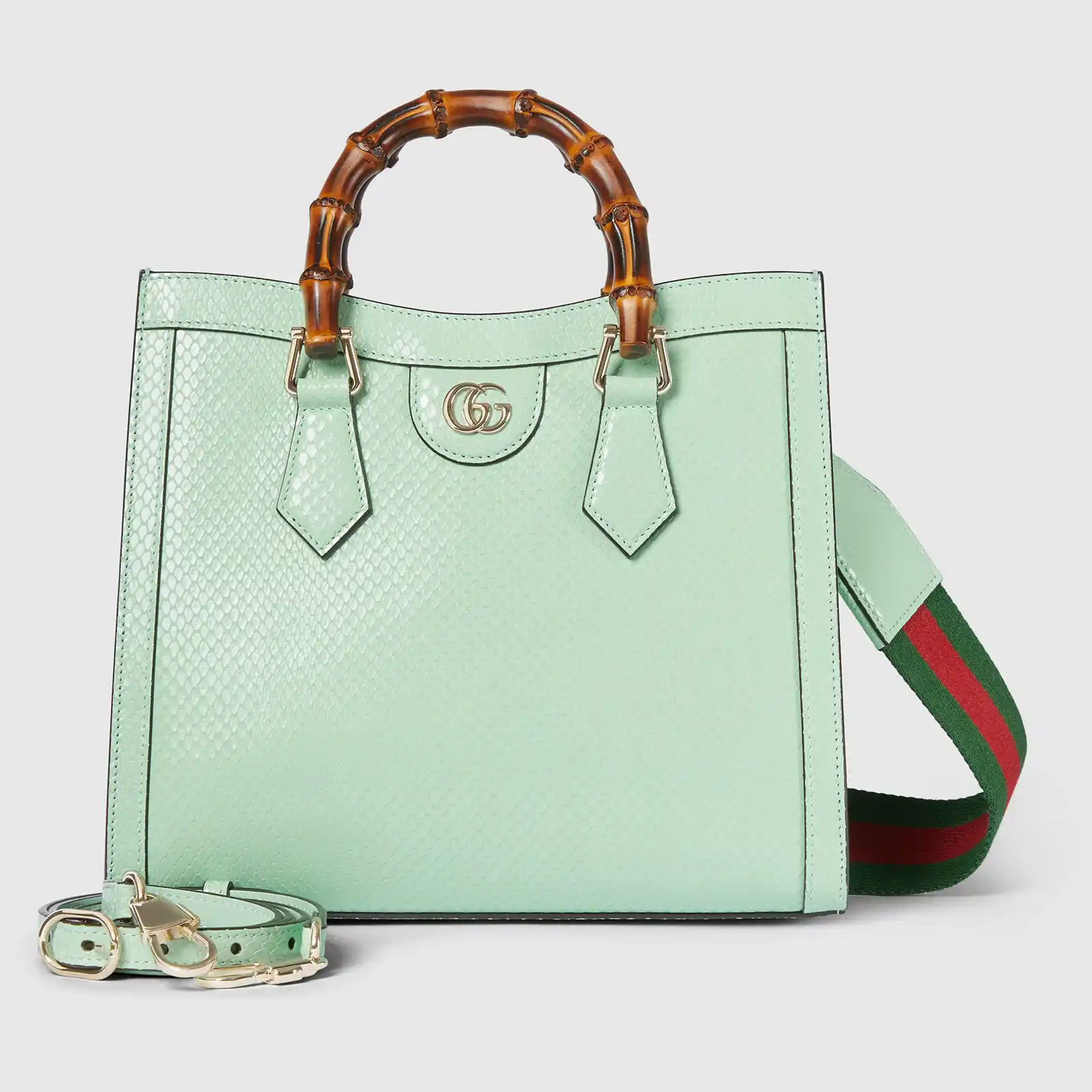 Replica Designer Bag GUCCI Diana Small Python Tote Bag - Image 4