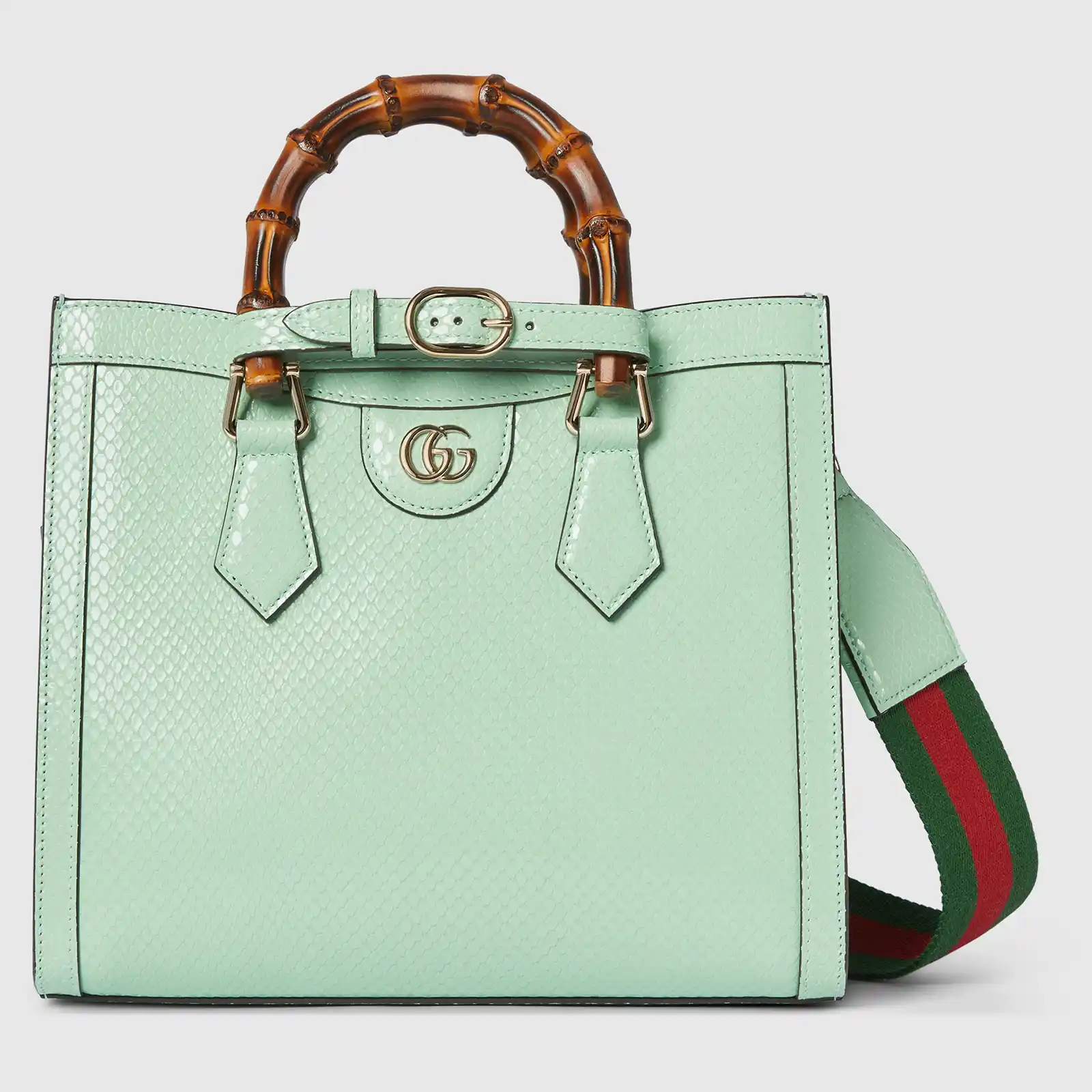 Replica Designer Bag GUCCI Diana Small Python Tote Bag - Image 6